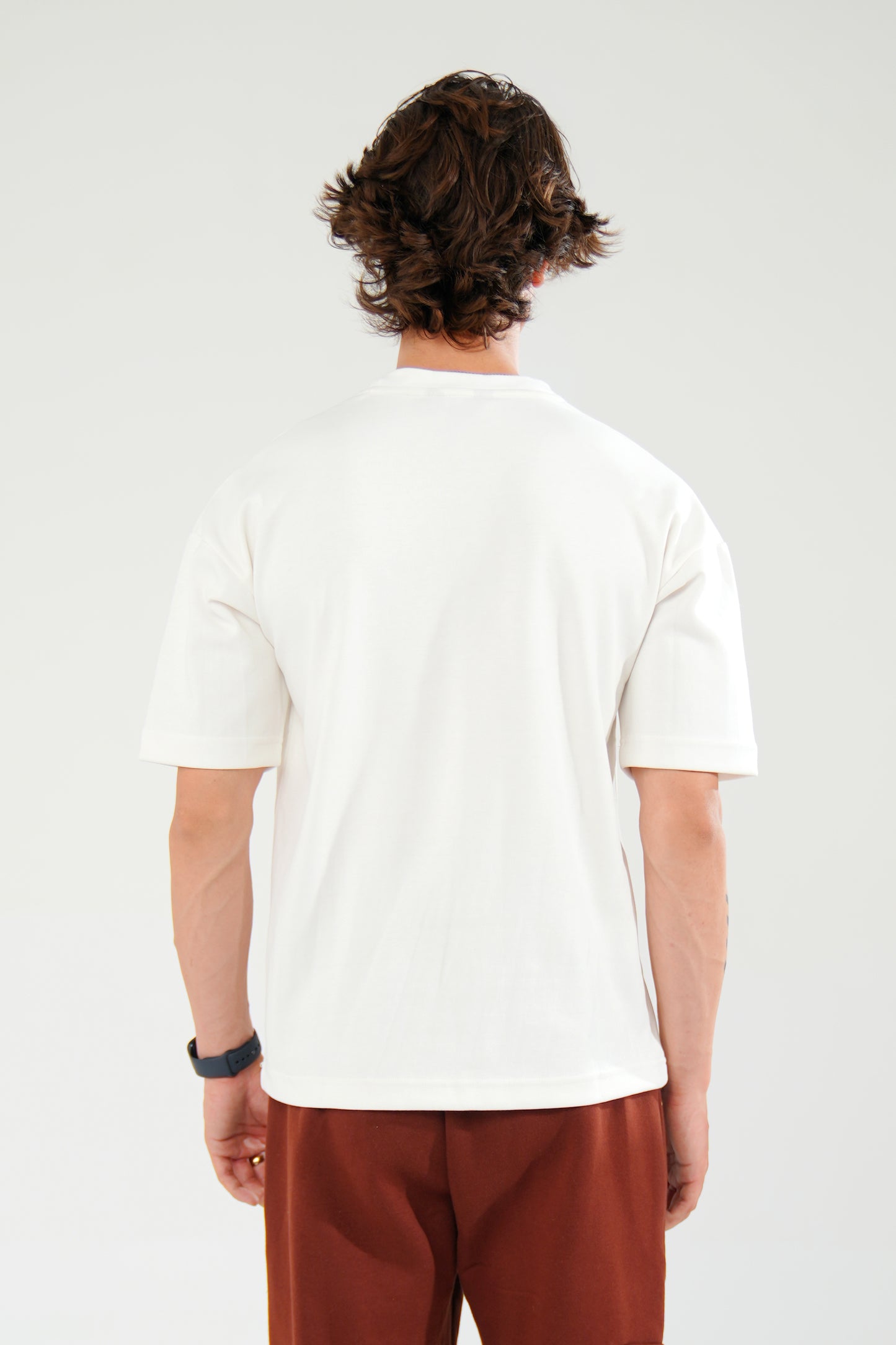 White Oversized Basic Tee