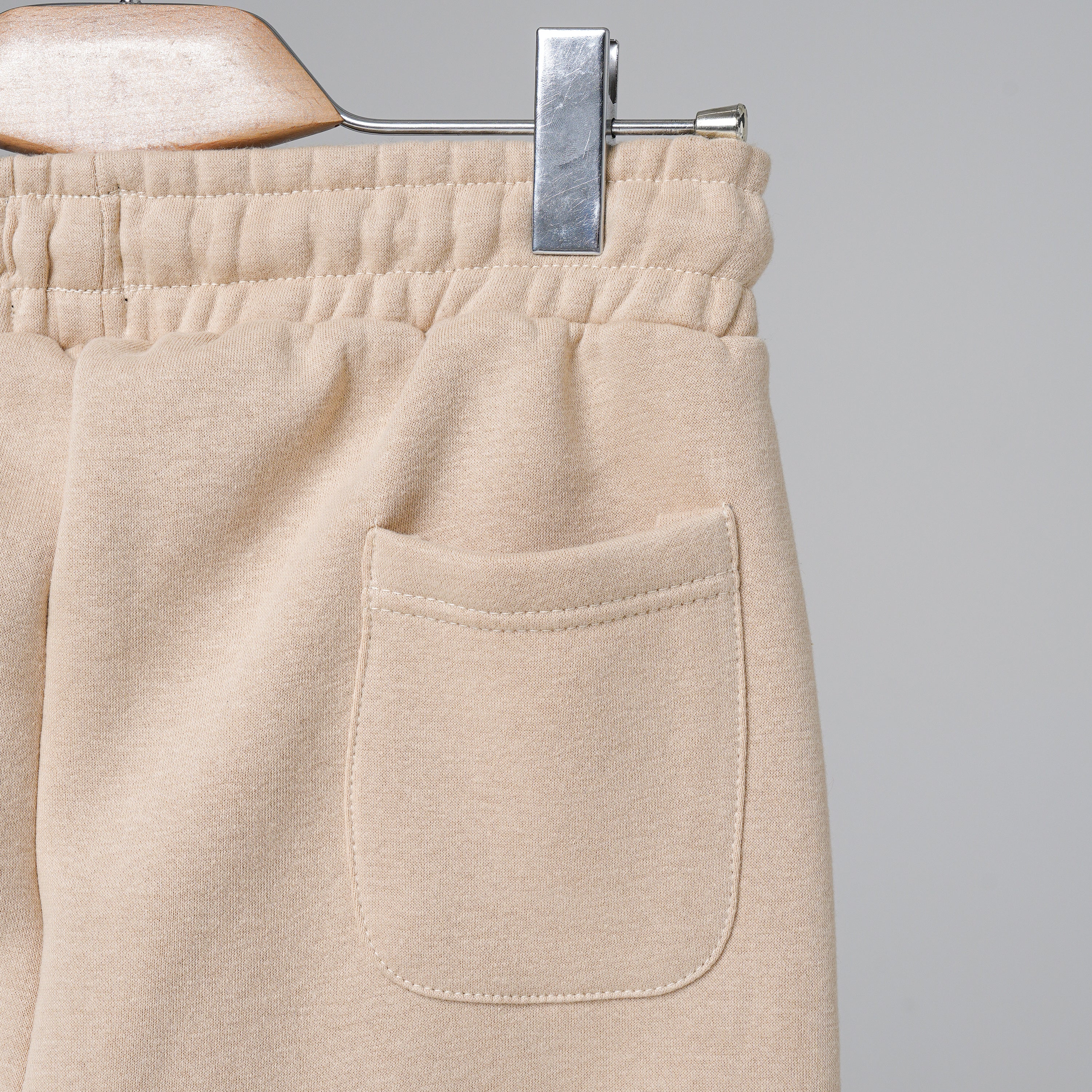 Open Bottom Sweatpants - Beige second image