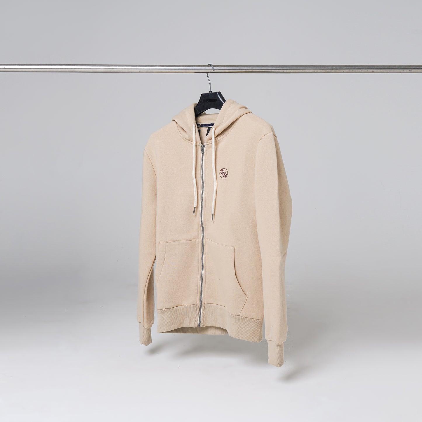 Zipper Hoodies - Beige