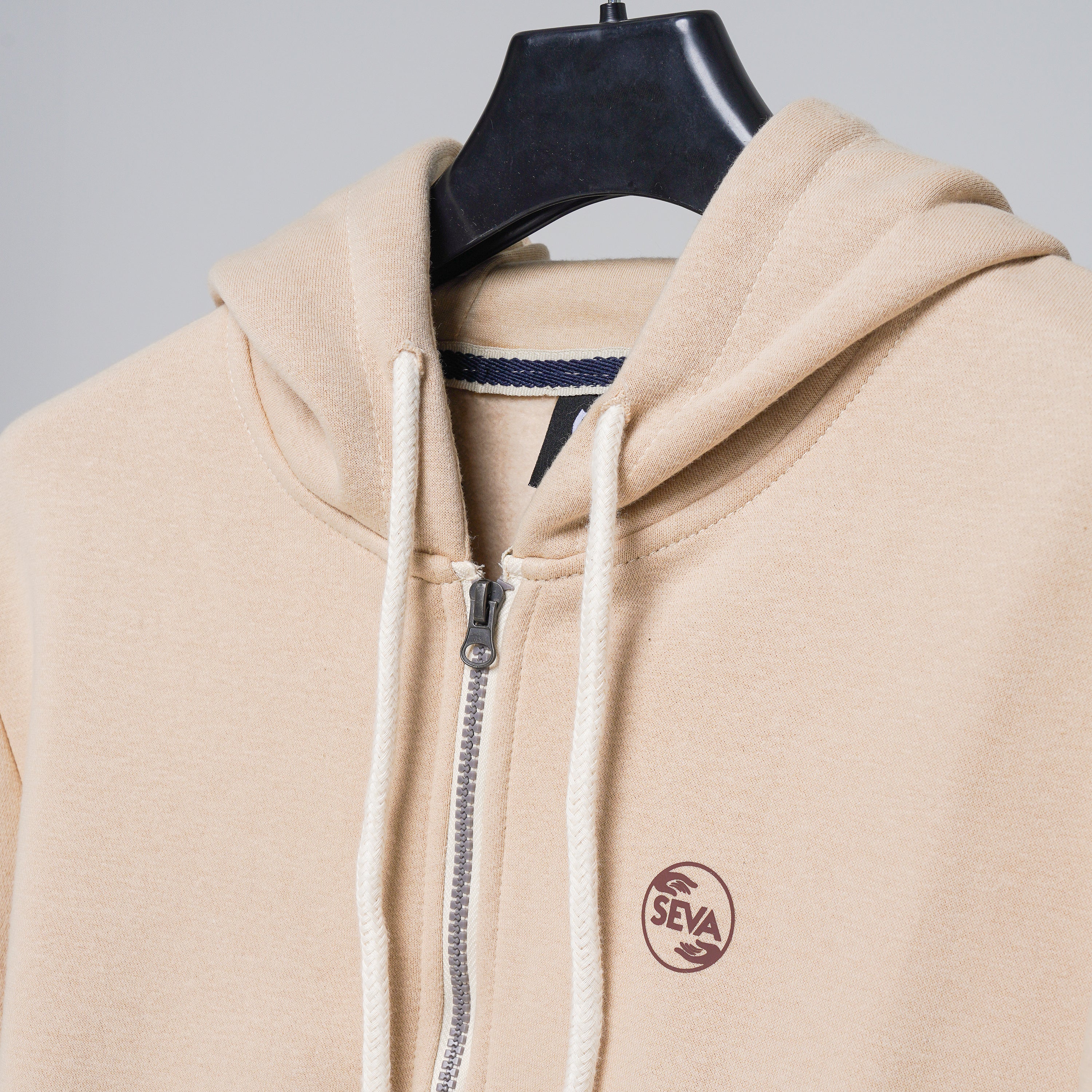 Zipper Hoodies - Beige second image