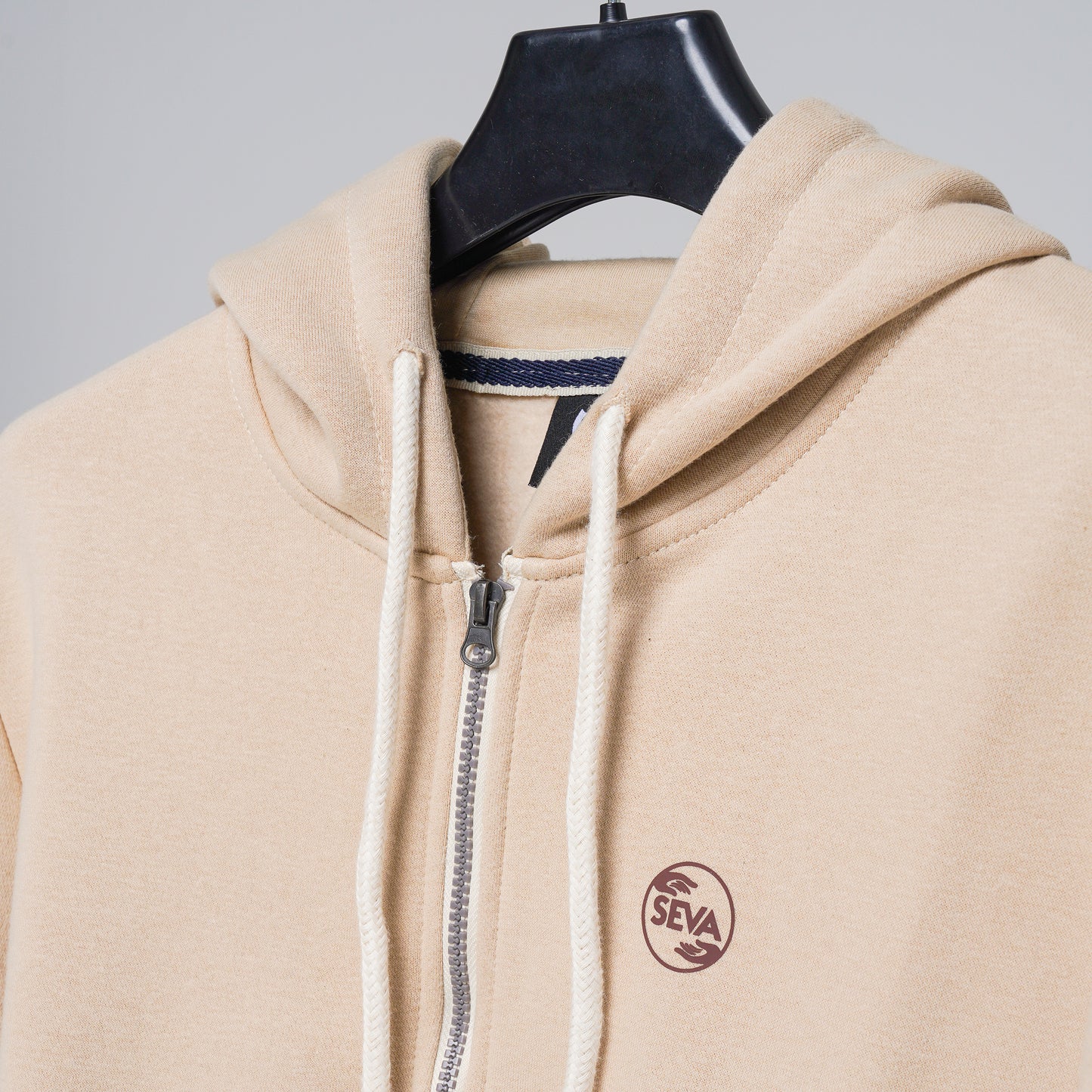 Zipper Hoodies - Beige