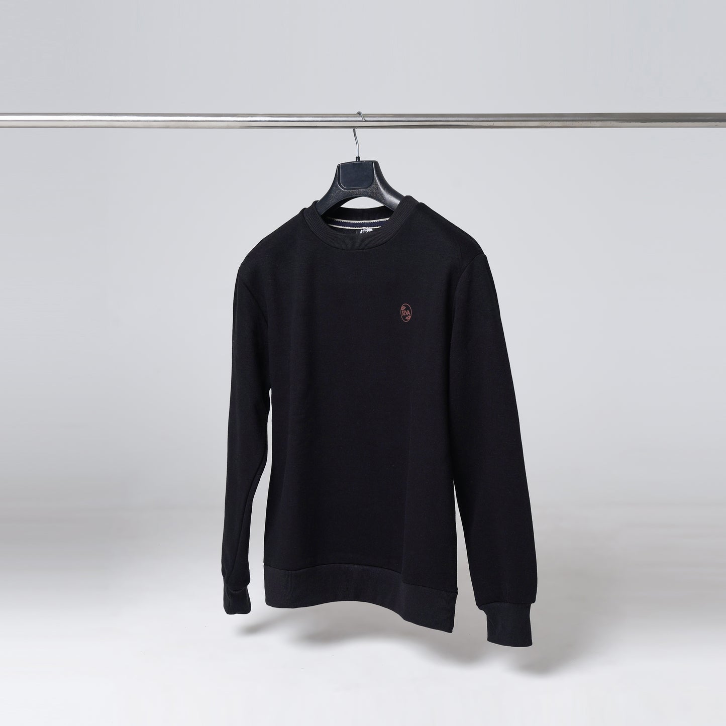 Drop Shoulder Crewneck - Black