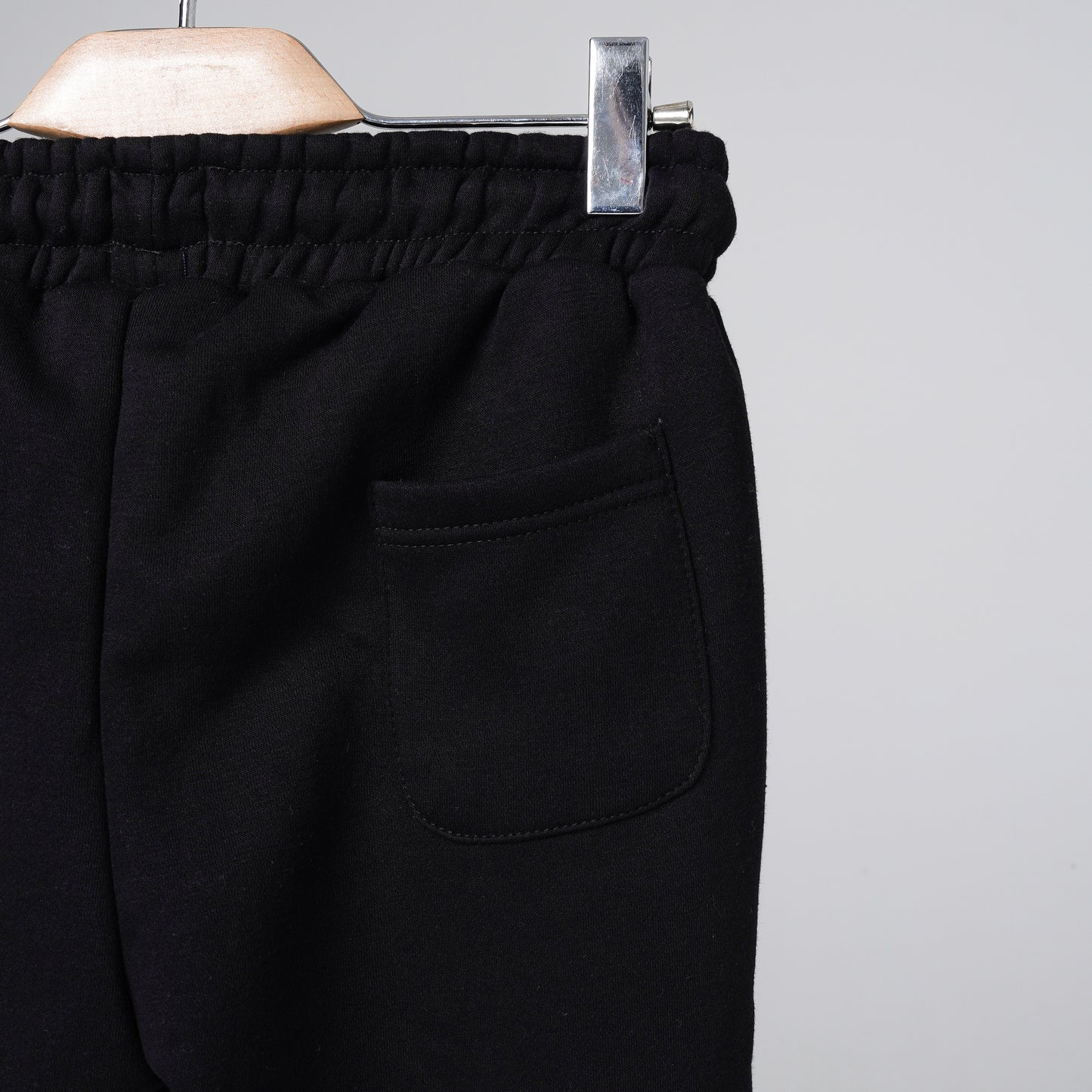 Open Bottom Sweatpants - Black