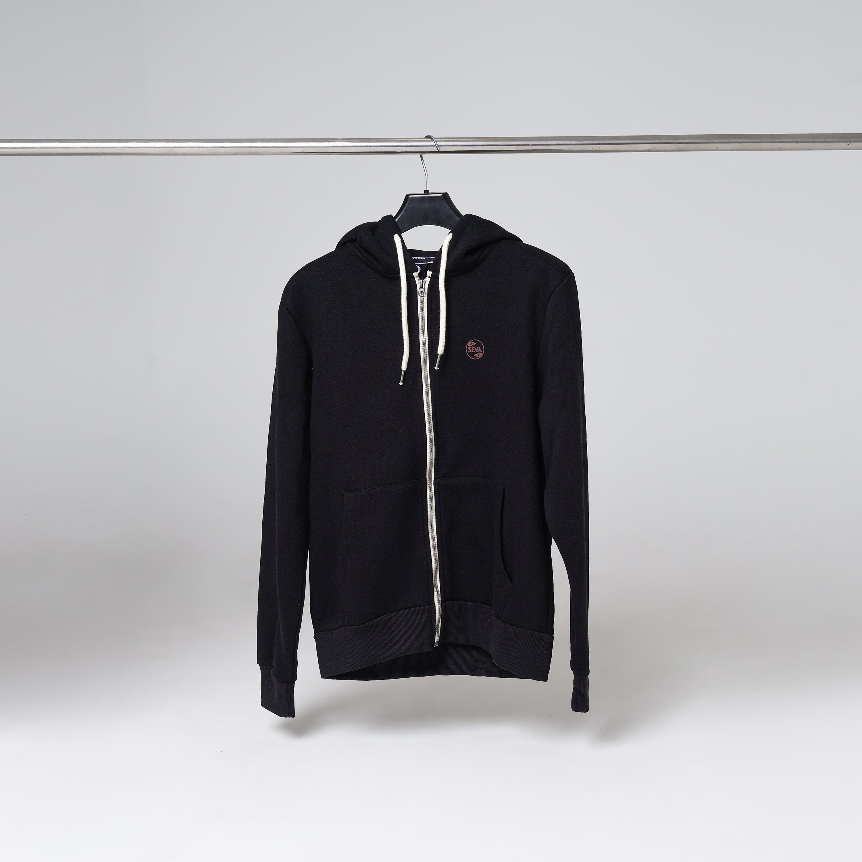 Zipper Hoodies - Black