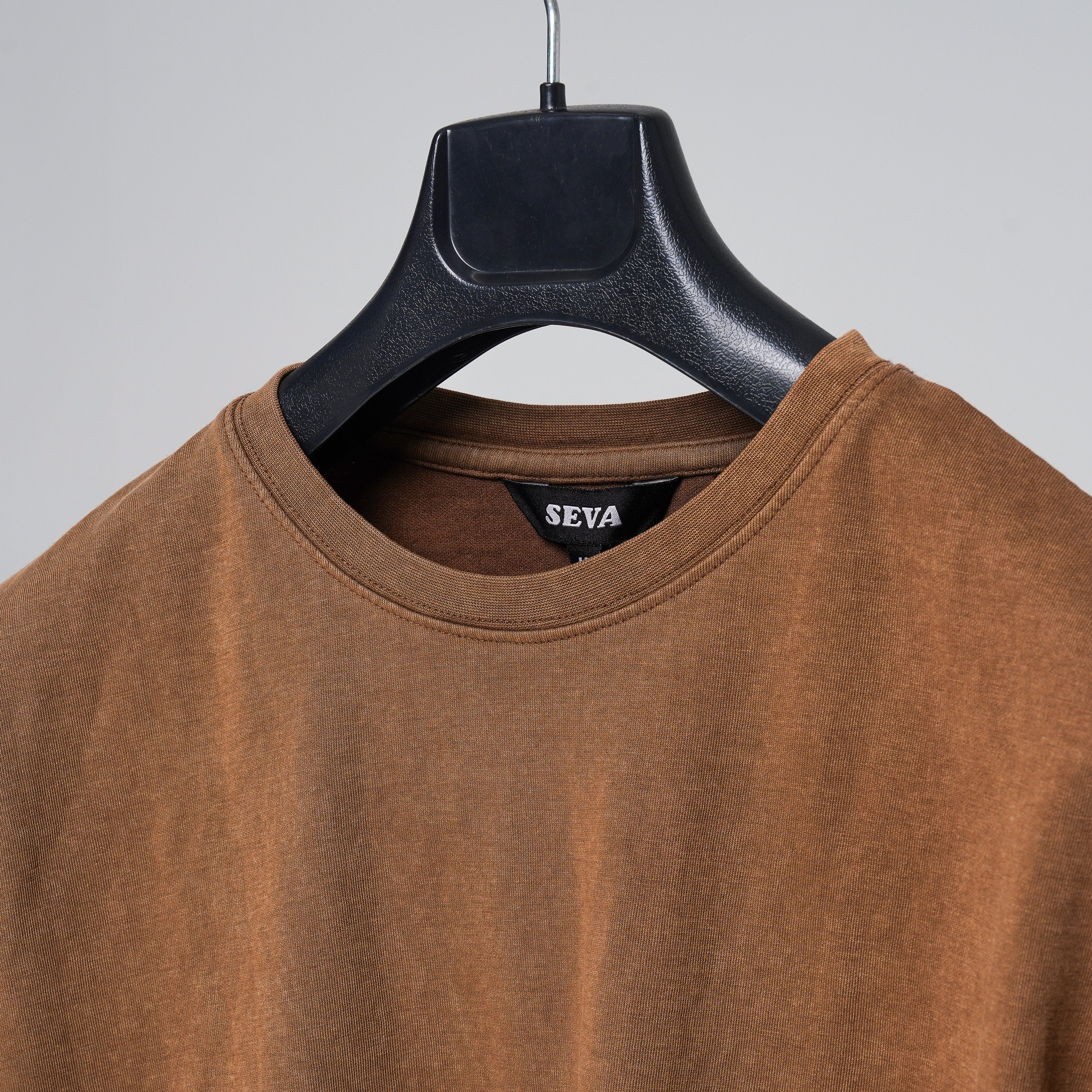 Premium Drop Shoulder Tshirt - Brown second image