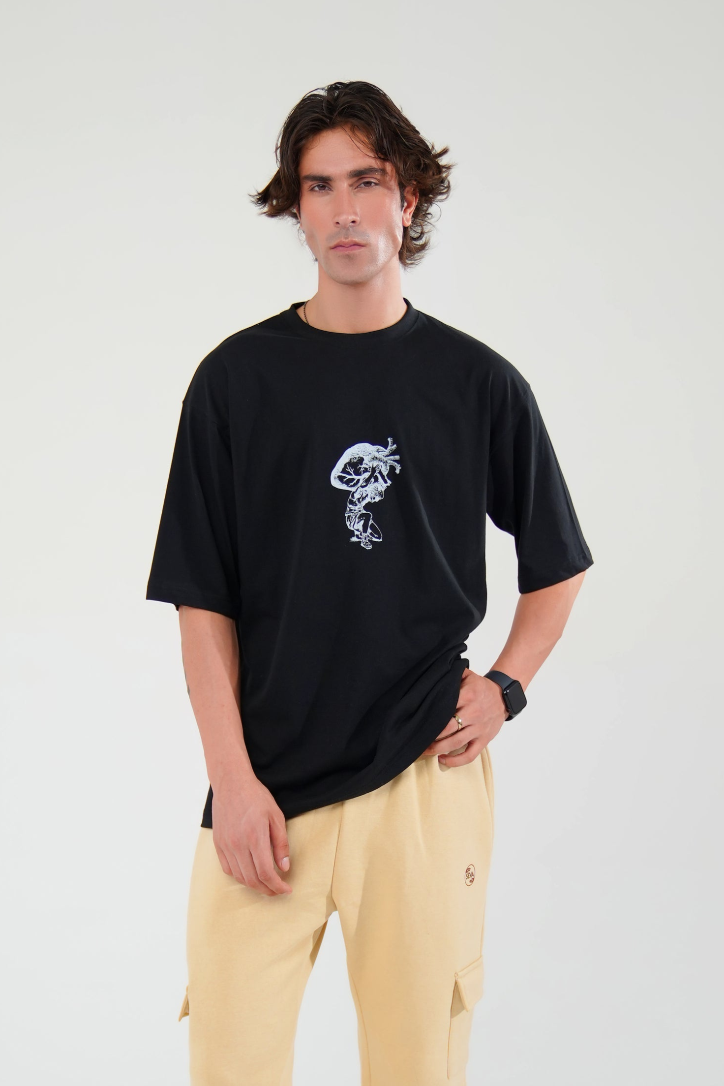 Black Passion Oversized Graphic Tee