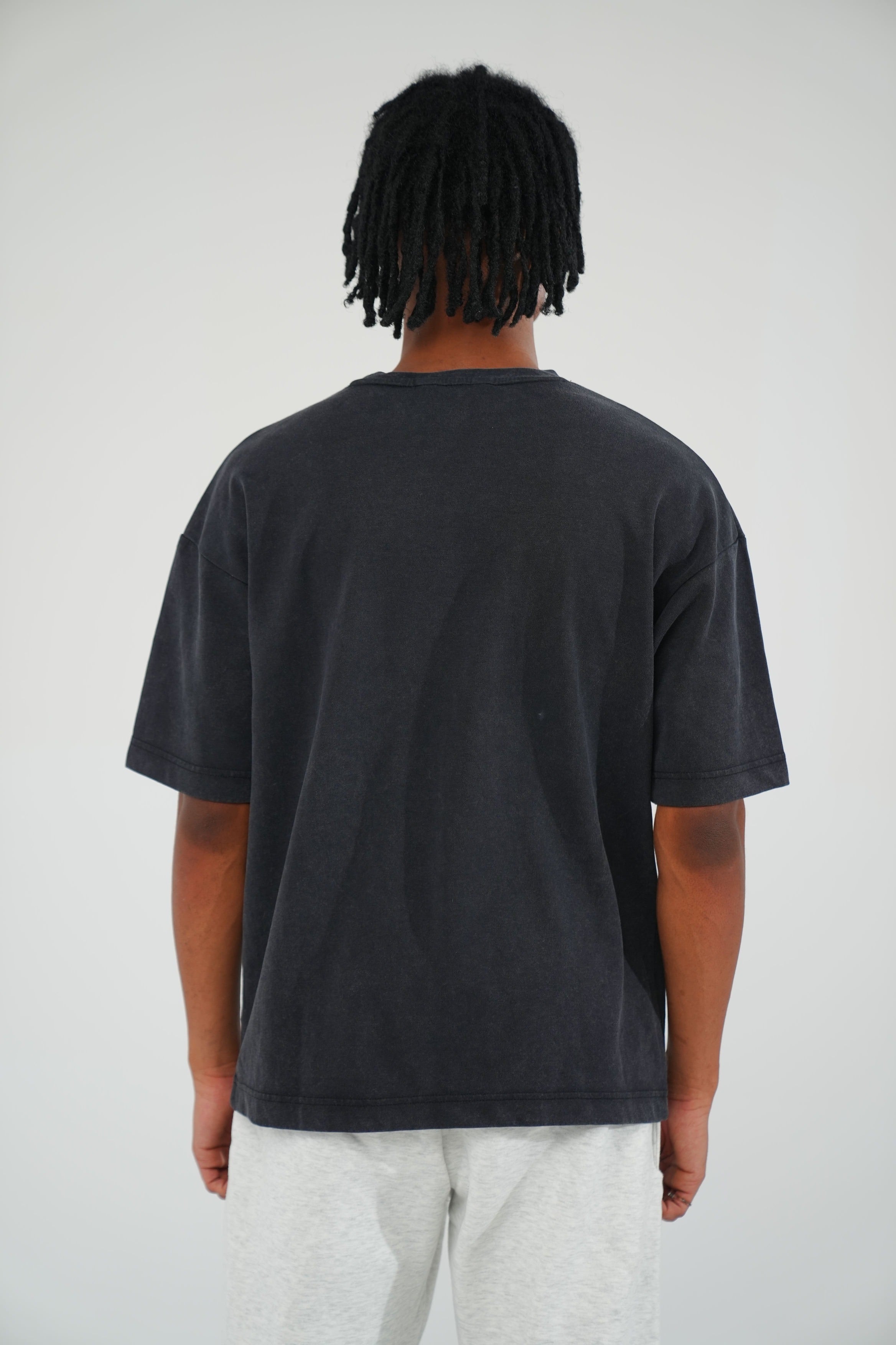 Black Oversized Basic Tee