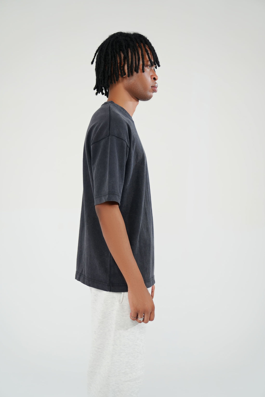 Black Oversized Basic Tee