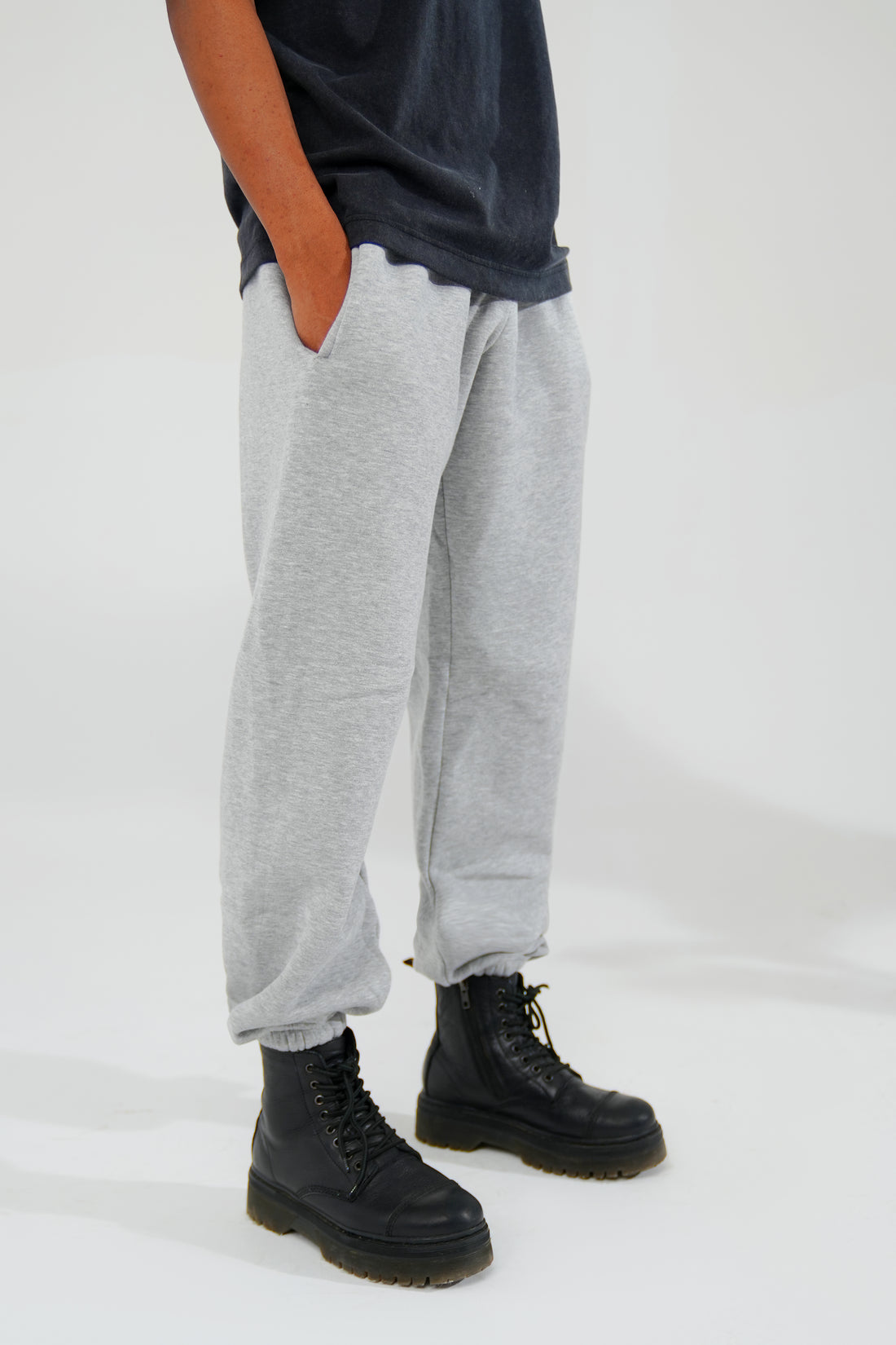 Milange Grey Pants - Men