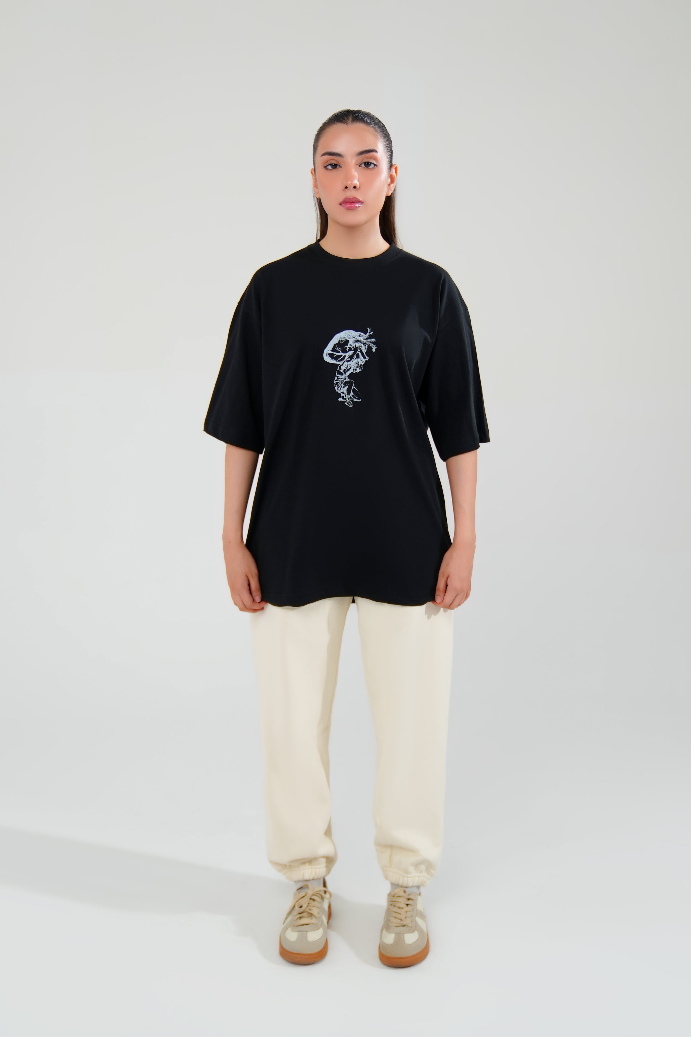 Black Passion Oversized Graphic Tee