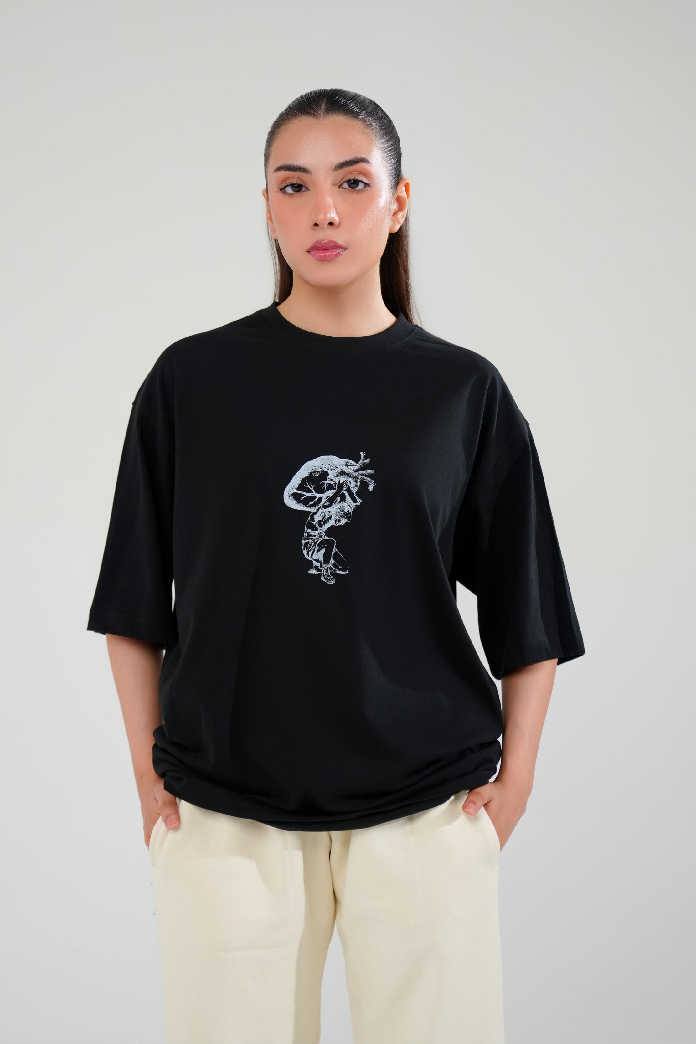 Black Passion Oversized Graphic Tee