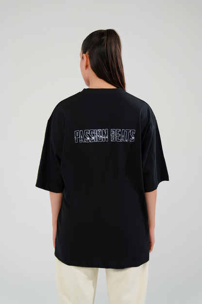 Black Passion Oversized Graphic Tee
