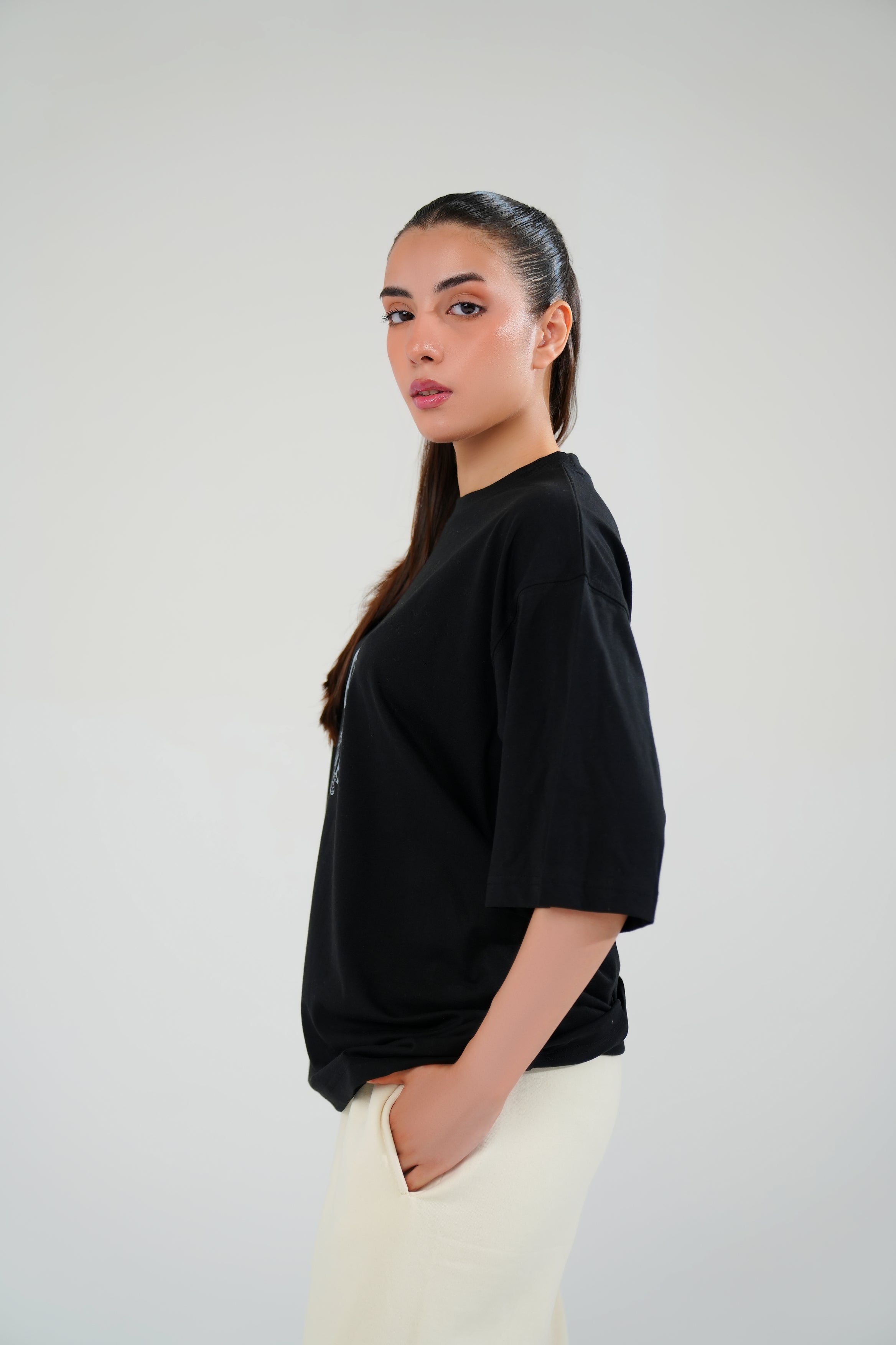 Black Passion Oversized Graphic Tee