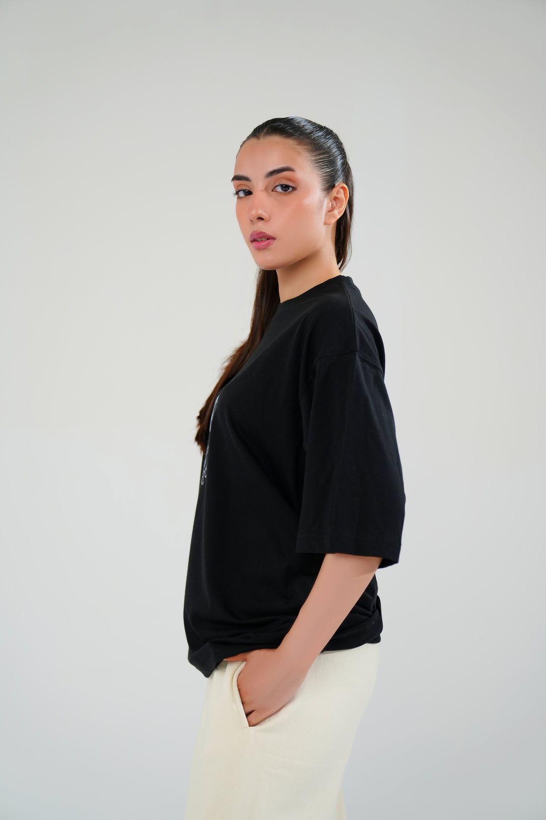 Black Passion Oversized Graphic Tee