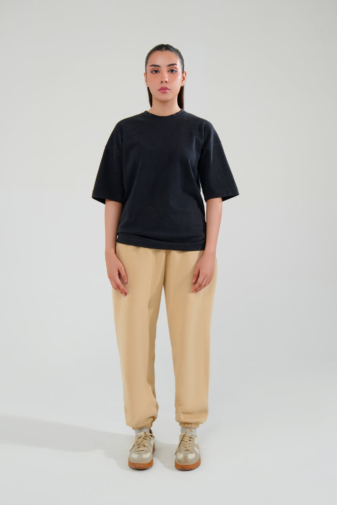 Black Oversized Basic Tee