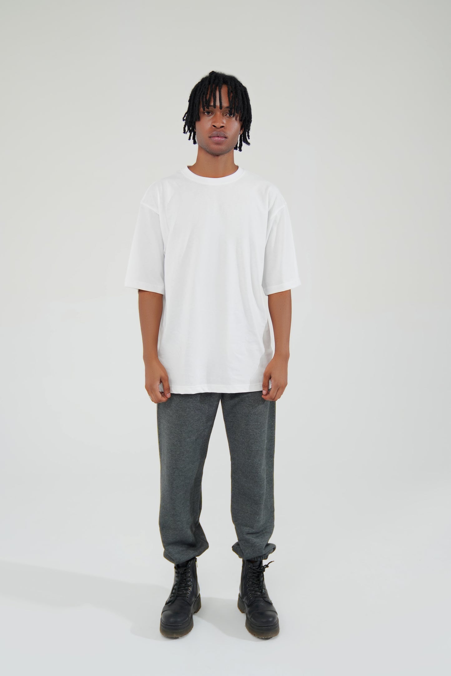 White Oversized Graphic Tee