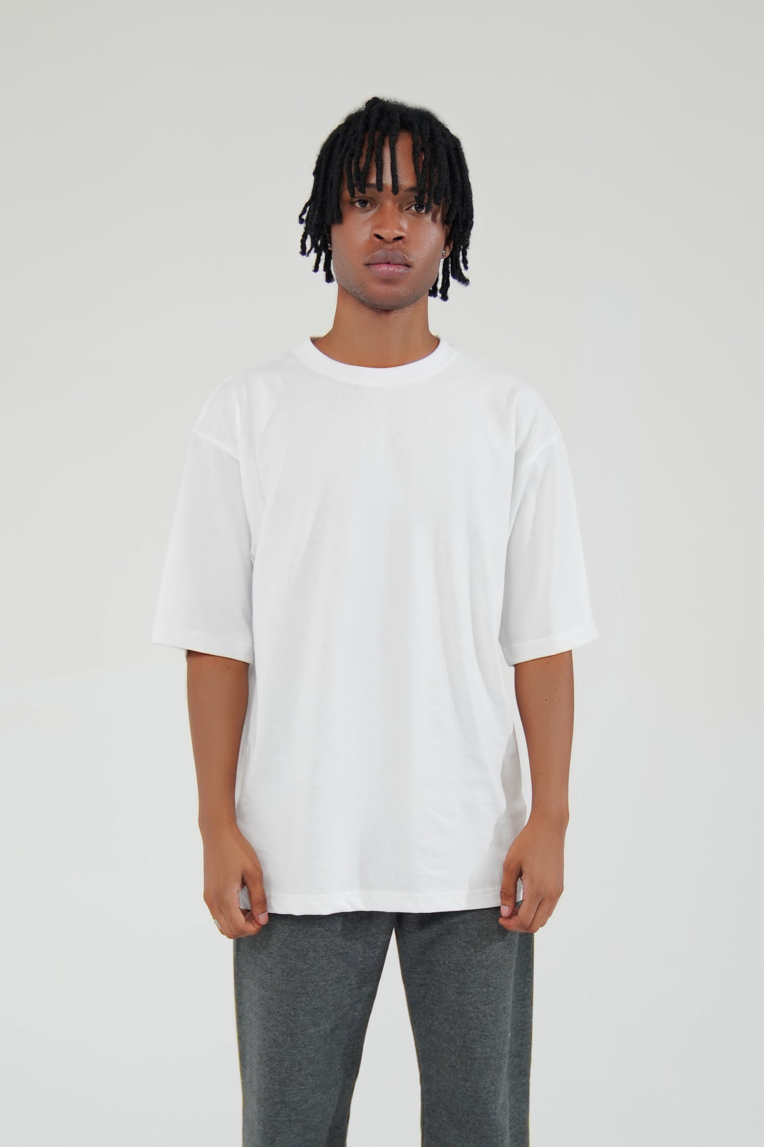 White Oversized Graphic Tee