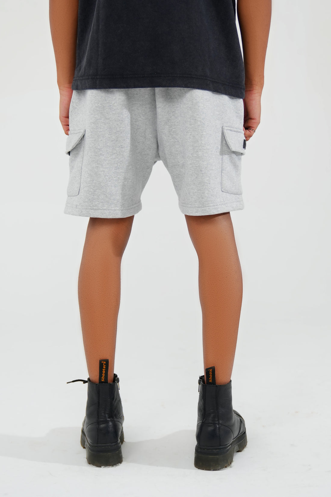 Grey Cargo Shorts