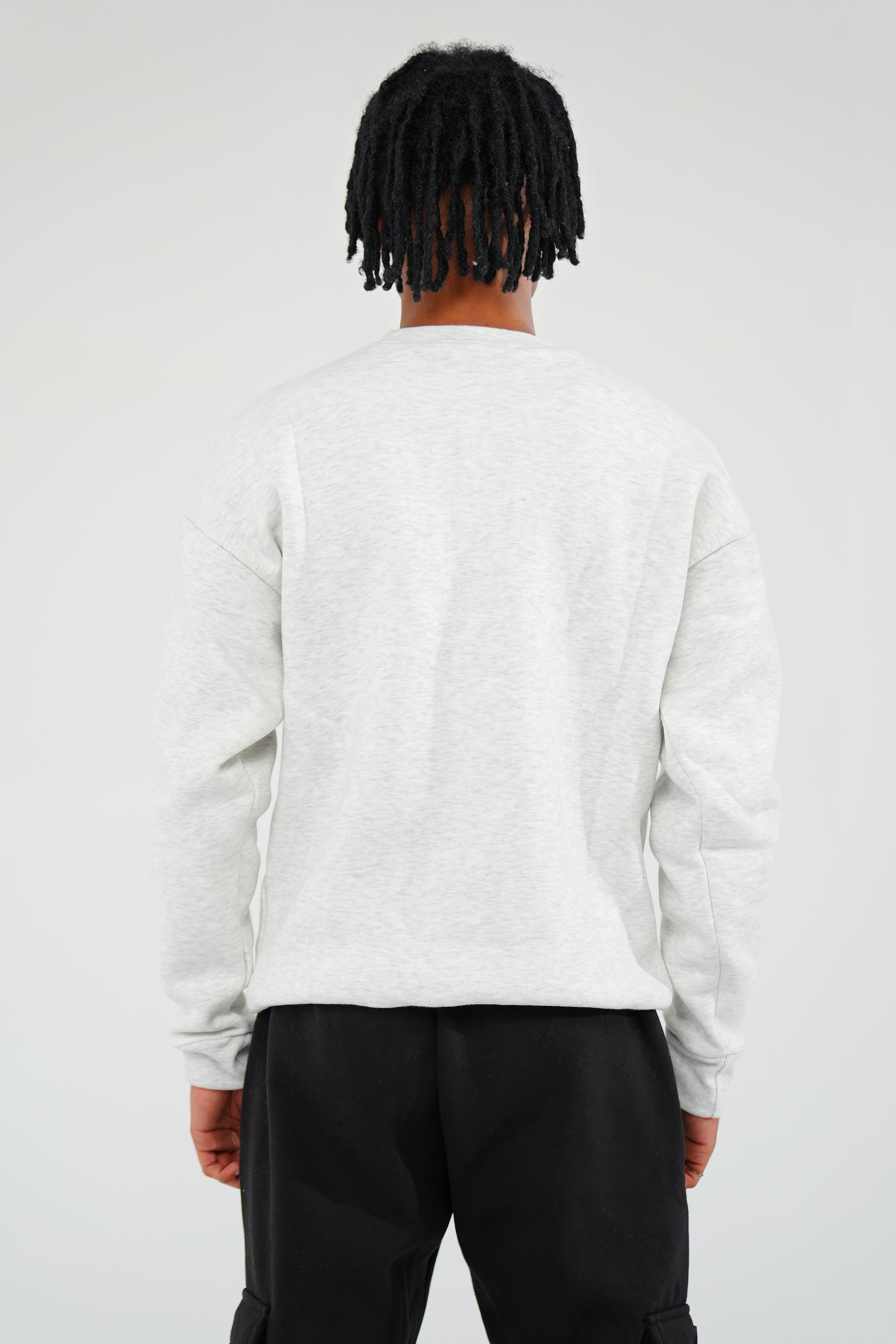 Smoke Grey Sweat Shirt - Men