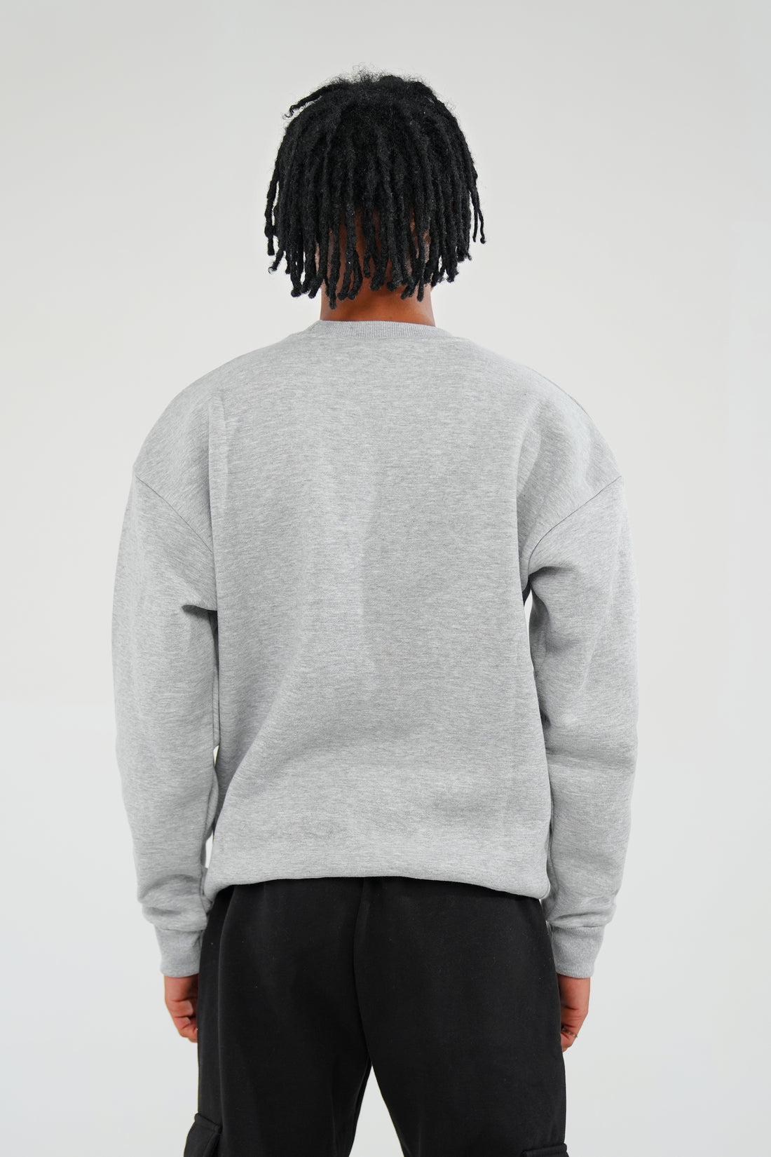Melange Grey Sweat Shirt - Men