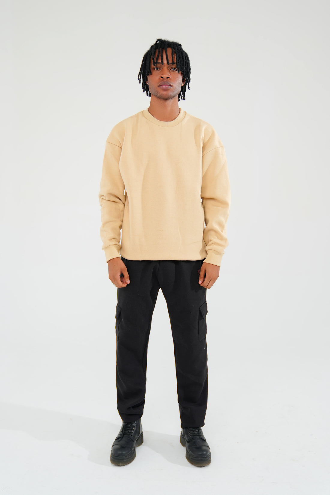 Beige Sweat Shirt - Men