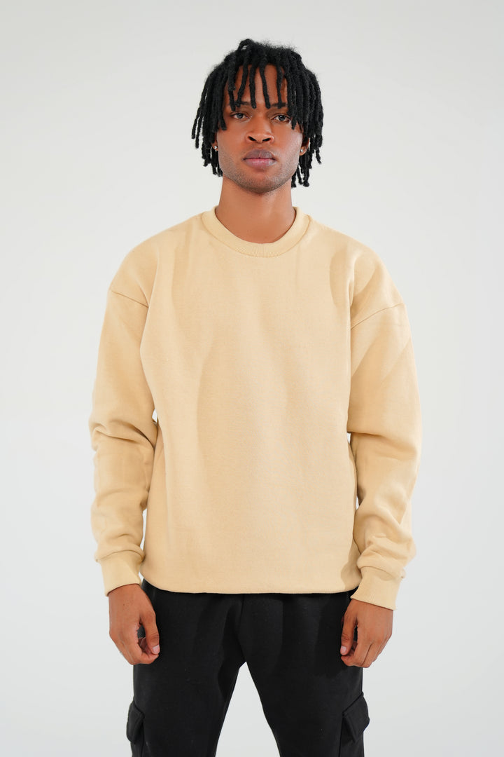 Beige Sweat Shirt - Men