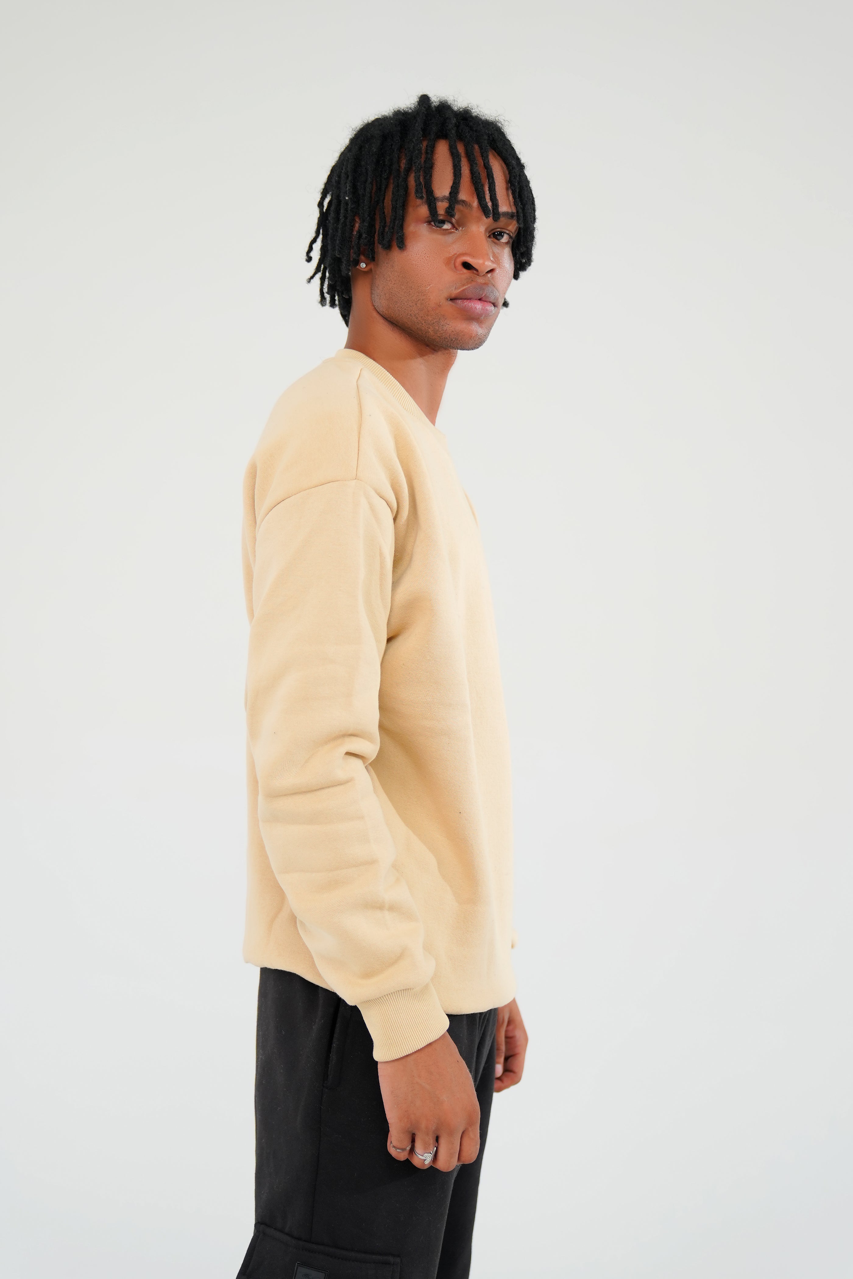 Beige Sweat Shirt - Men