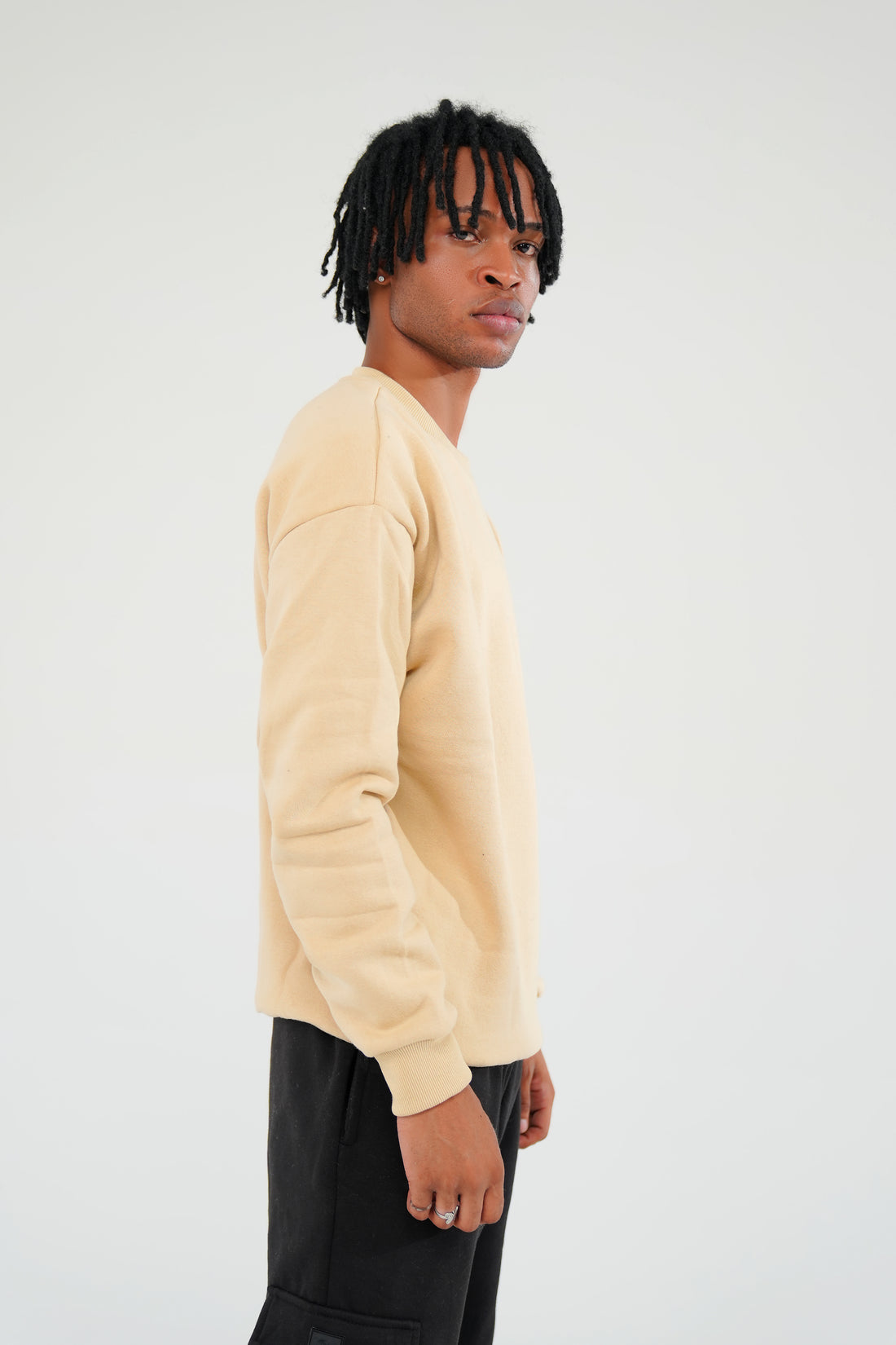 Beige Sweat Shirt - Men