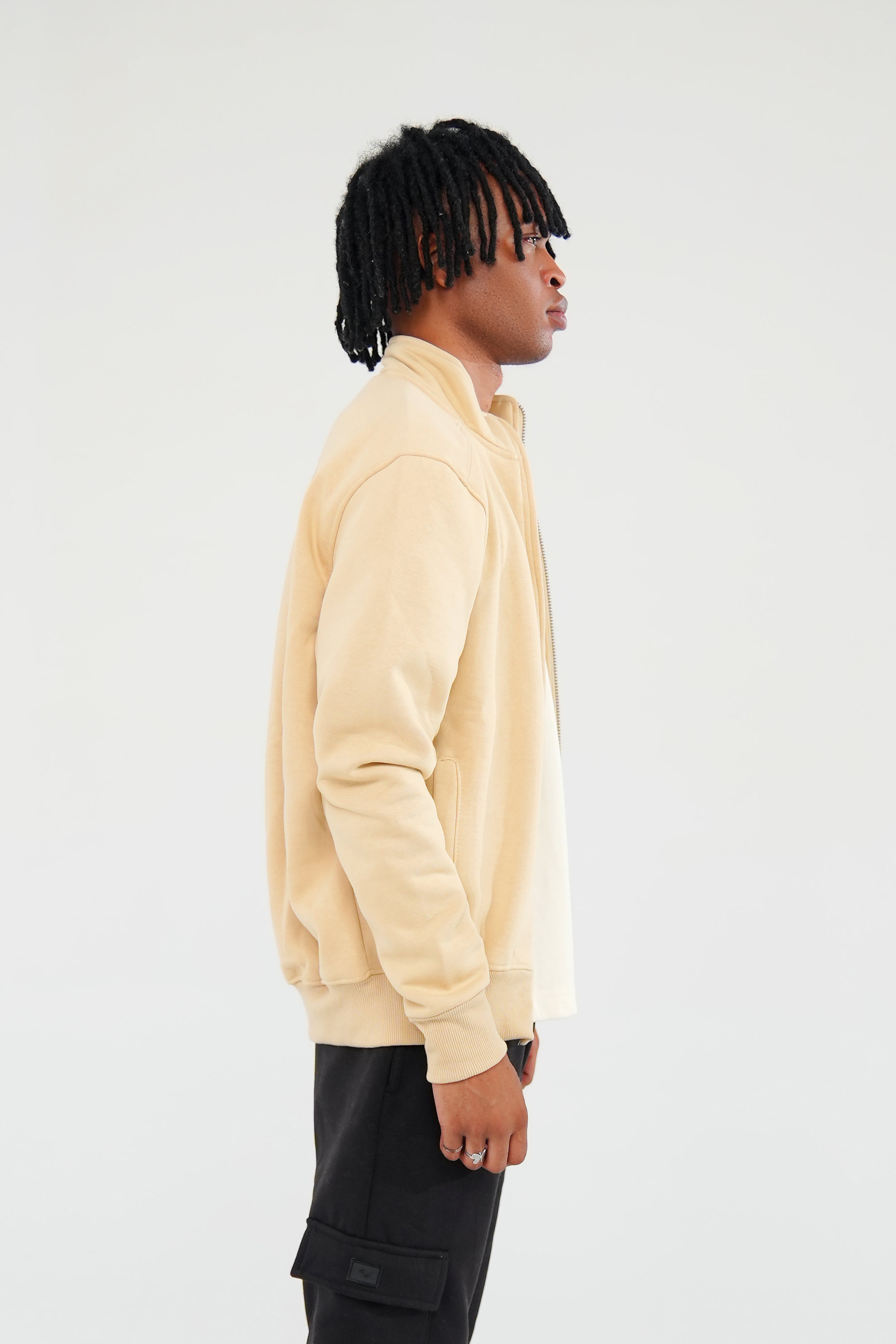 Beige Fleece Jacket - Men