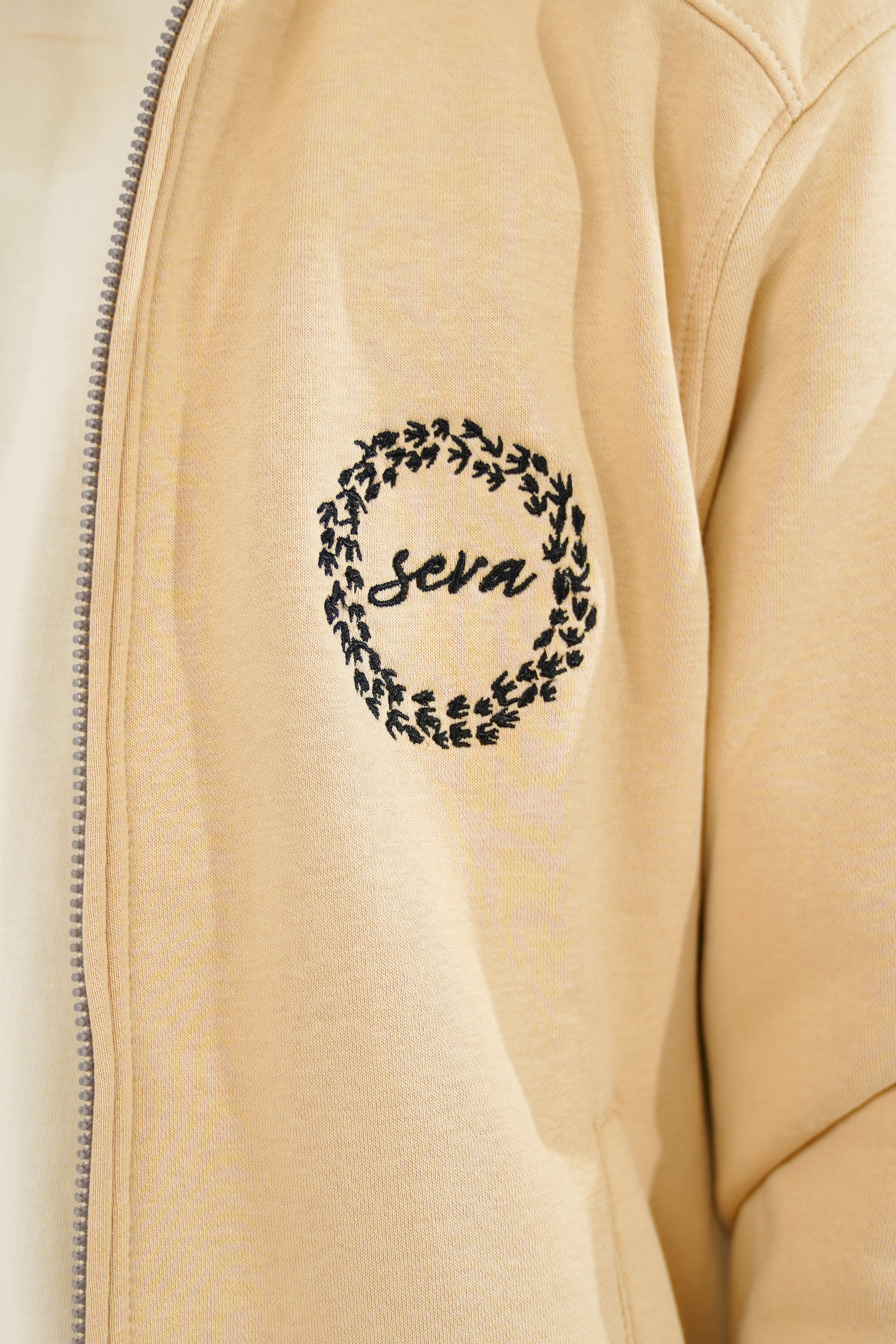 Beige Fleece Jacket - Men