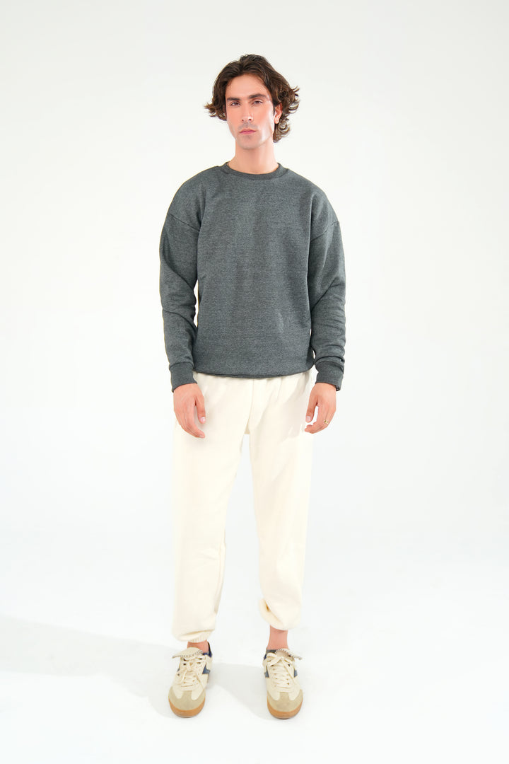 Charcoal Grey Sweat Shirt - Men