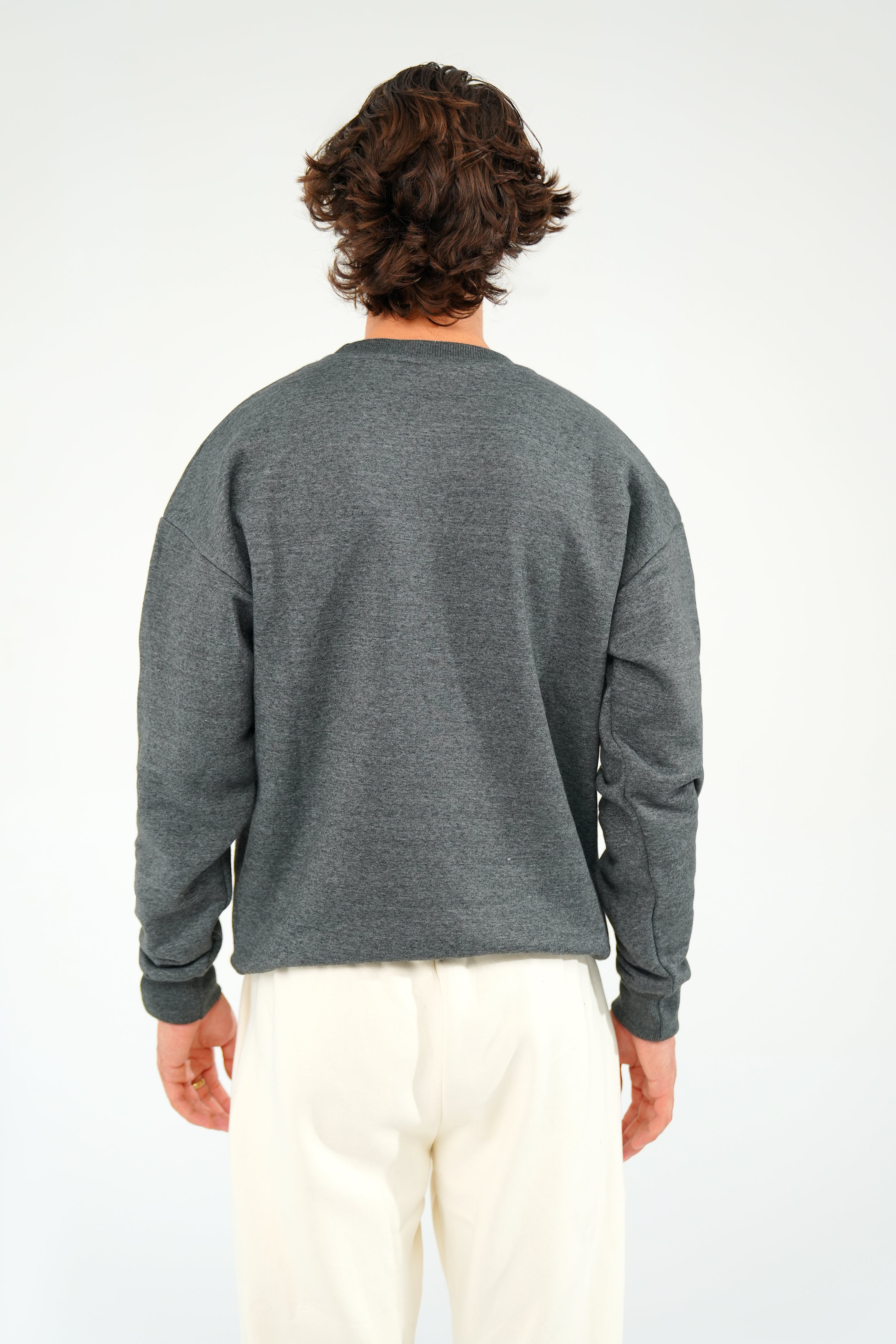 Charcoal Grey Sweat Shirt - Men