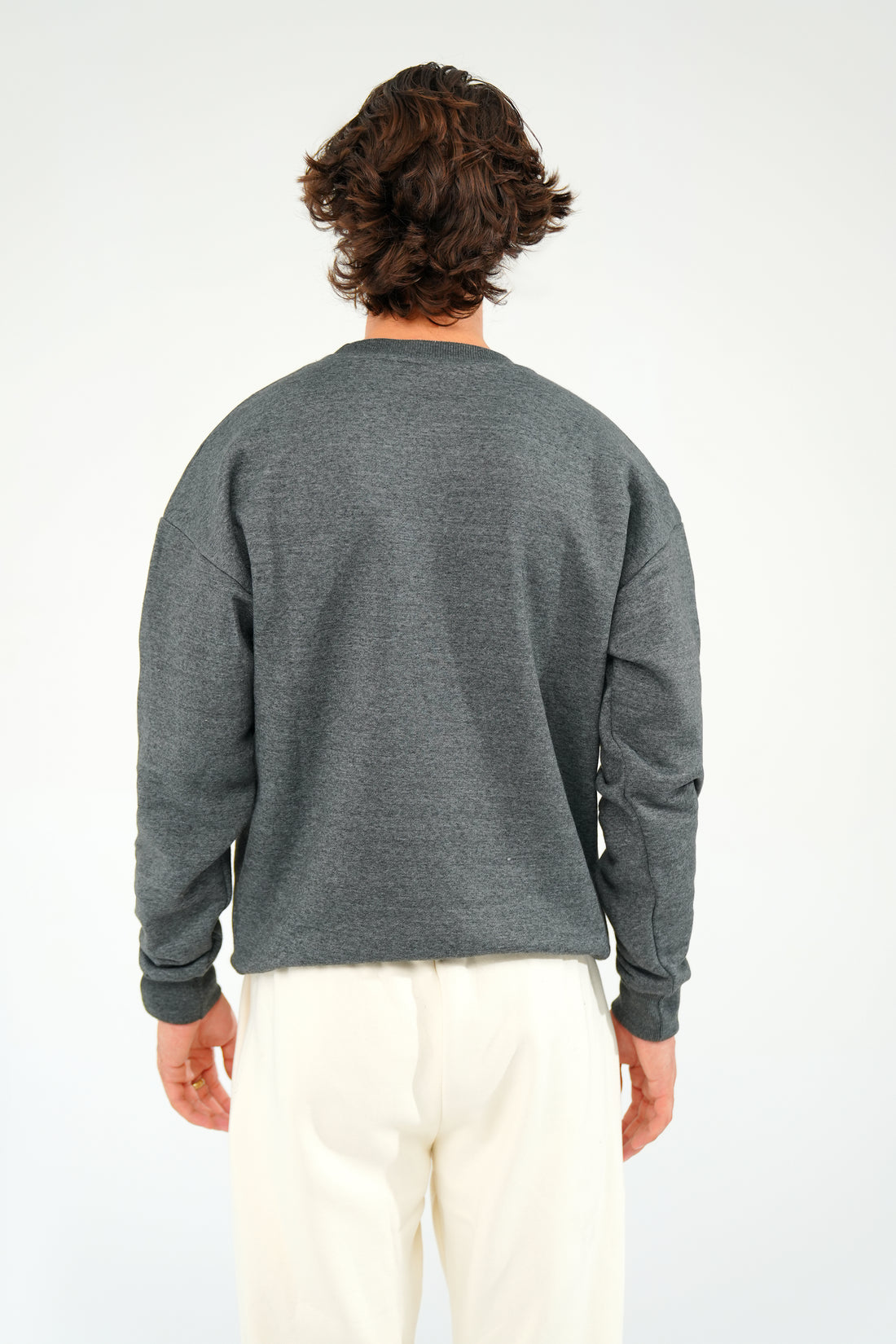 Charcoal Grey Sweat Shirt - Men