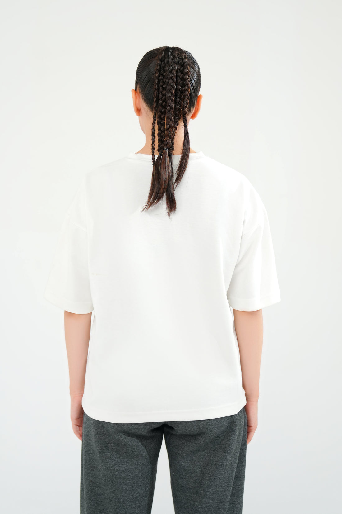 White Oversized Basic Tee