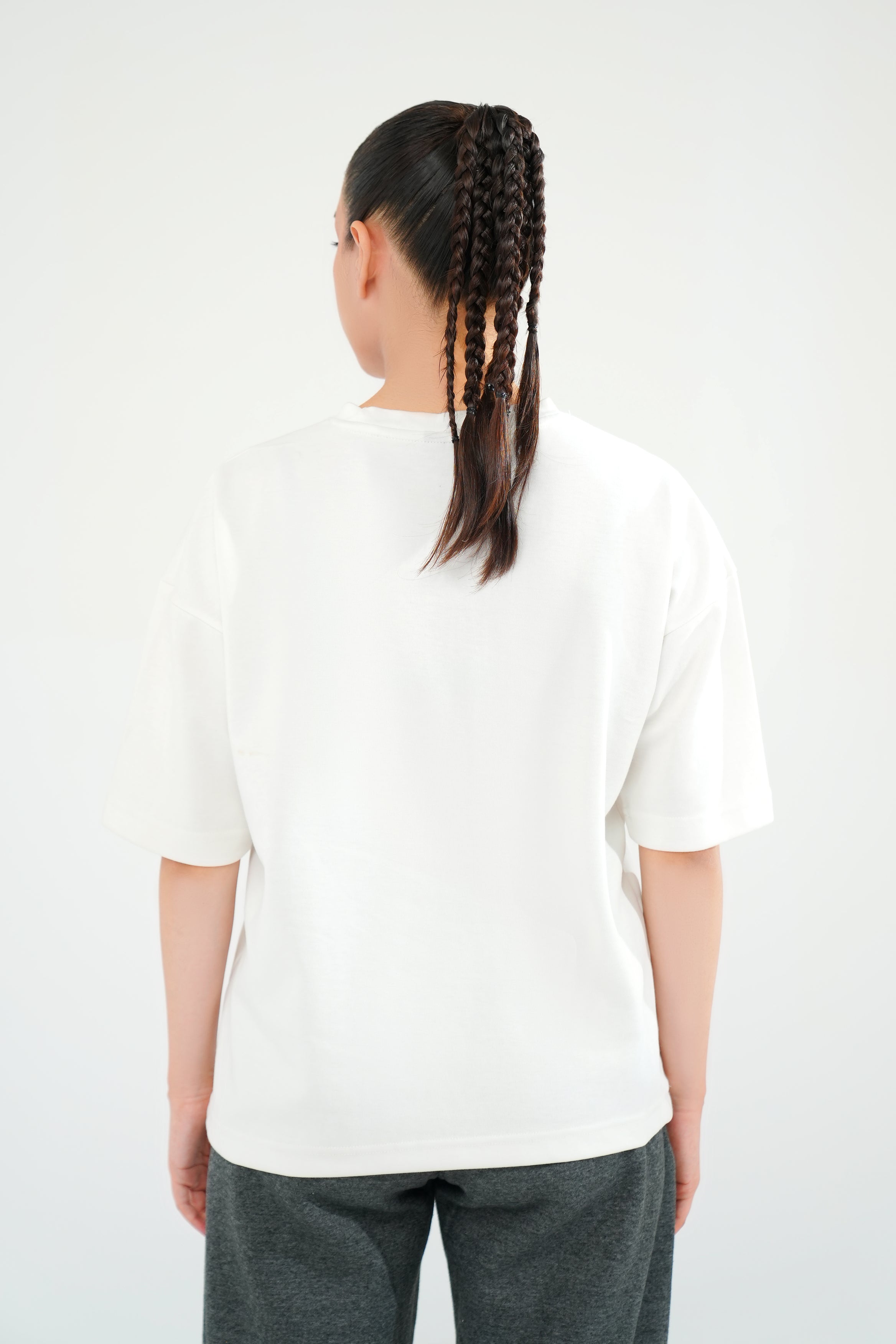 White Oversized Basic Tee