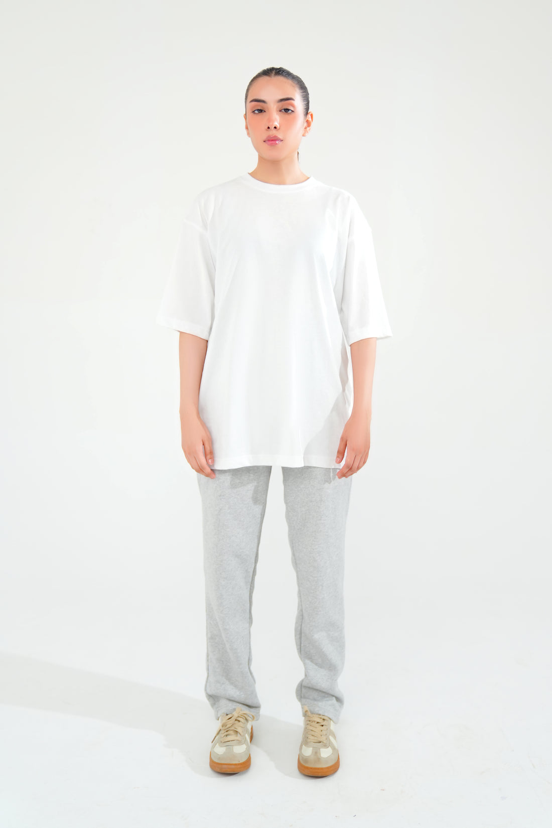 White Oversized Graphic Tee