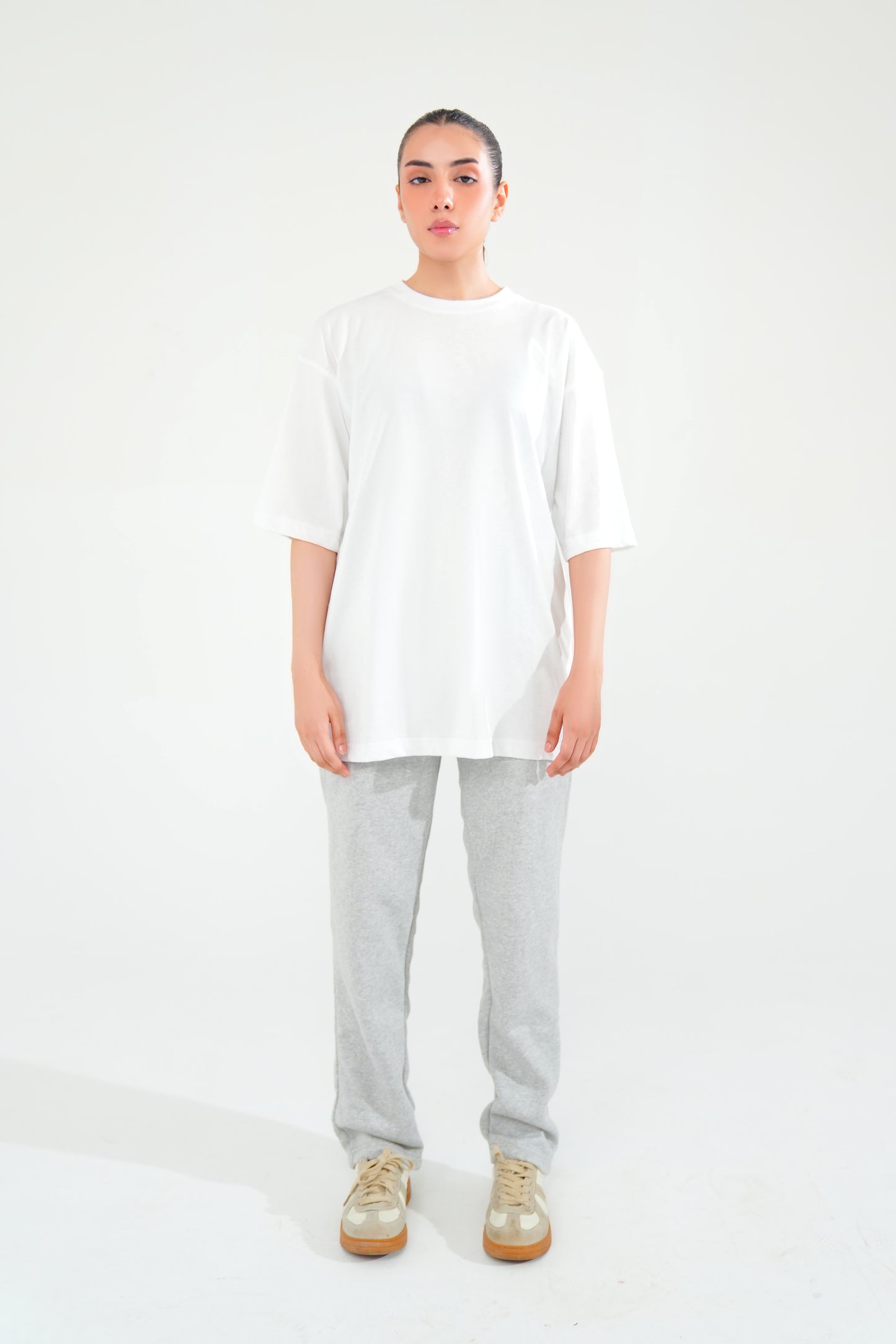 White Oversized Graphic Tee