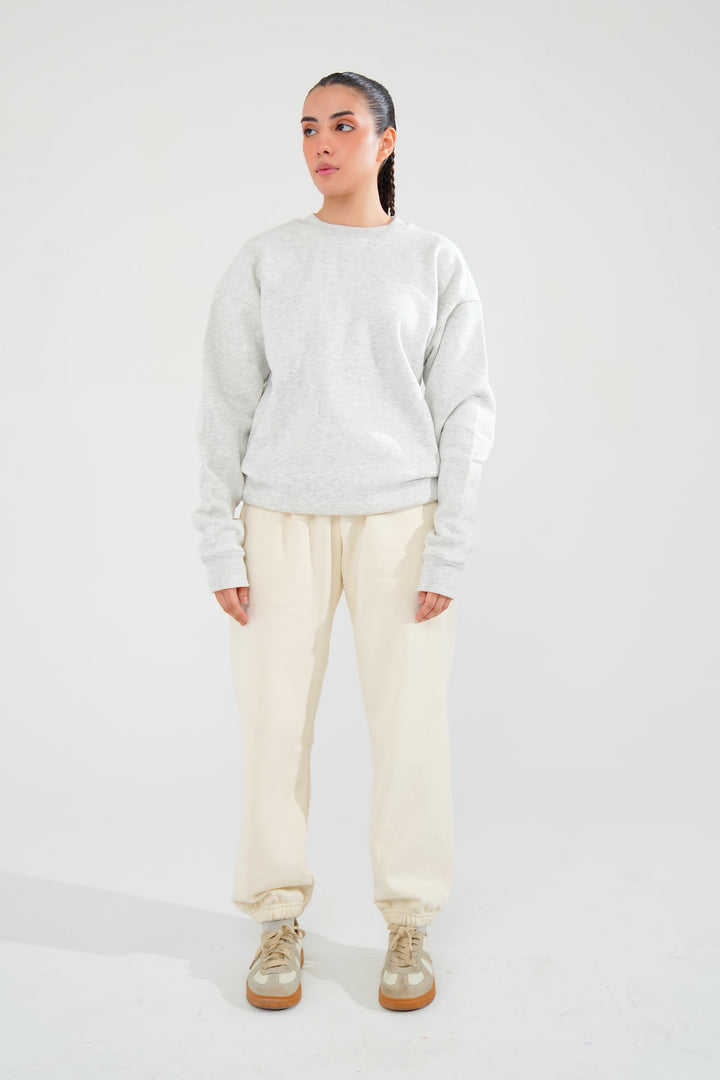 Smoke Grey Sweat Shirt - Women