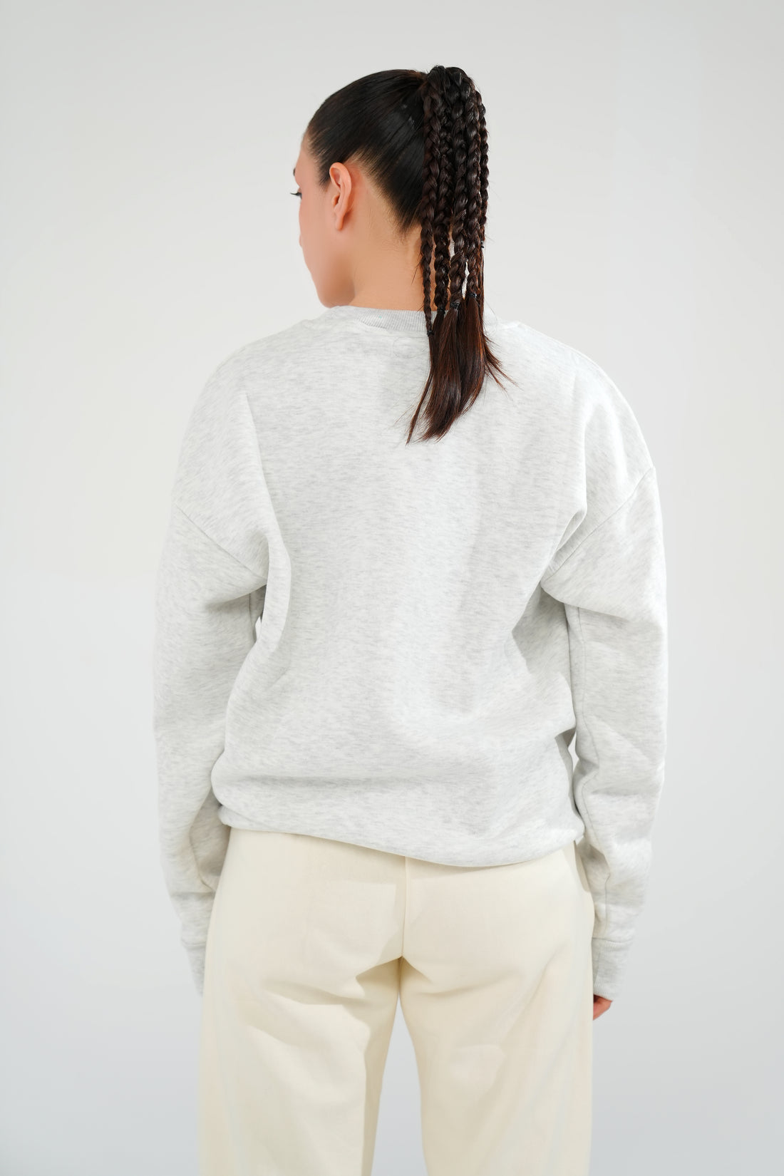 Smoke Grey Sweat Shirt - Women