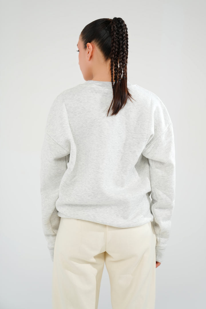 Smoke Grey Sweat Shirt - Women