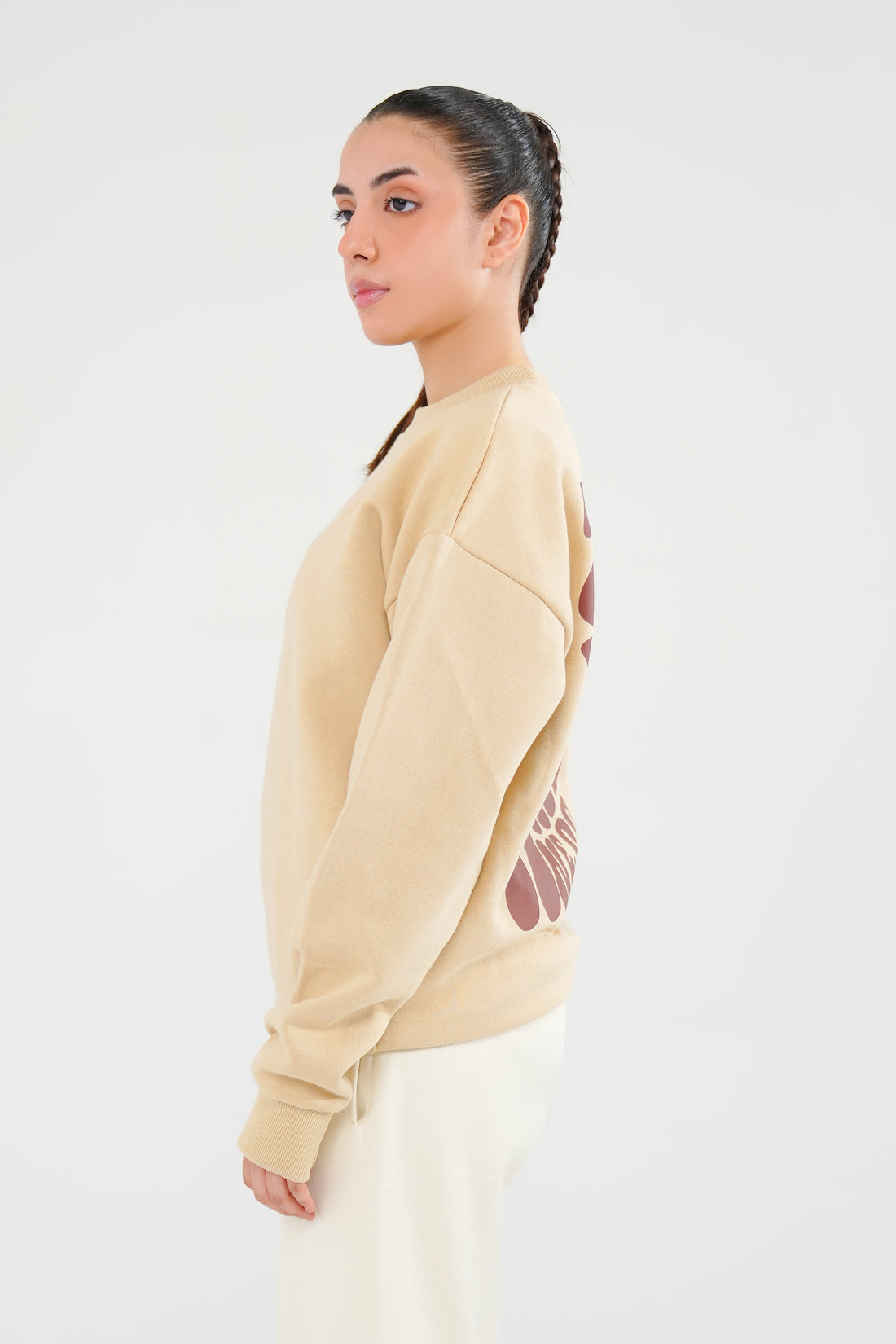 Beige Sweat Shirt - Women