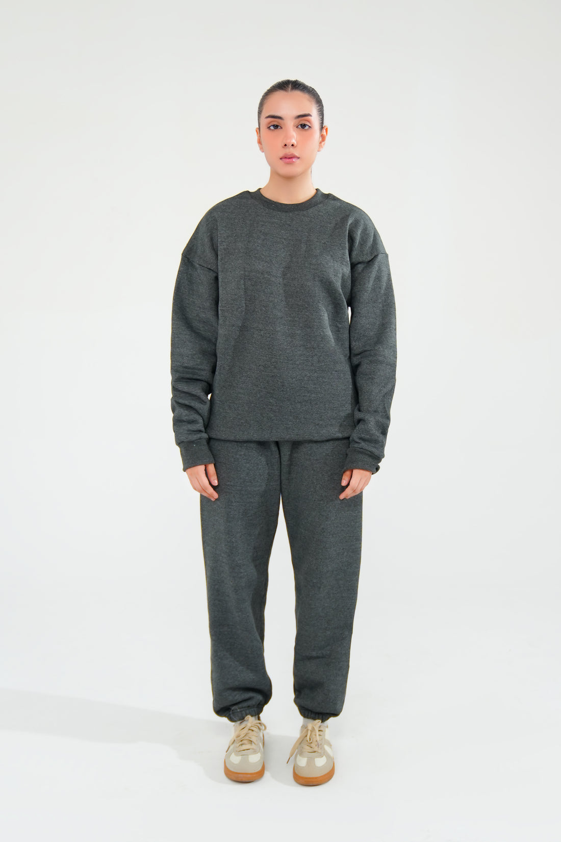 Charcoal Grey Sweat Shirt - Women