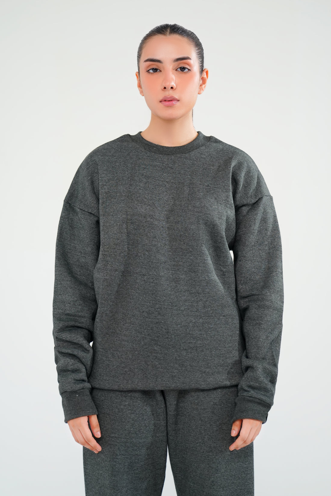 Charcoal Grey Sweat Shirt - Women
