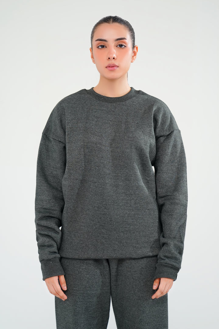 Charcoal Grey Sweat Shirt - Women