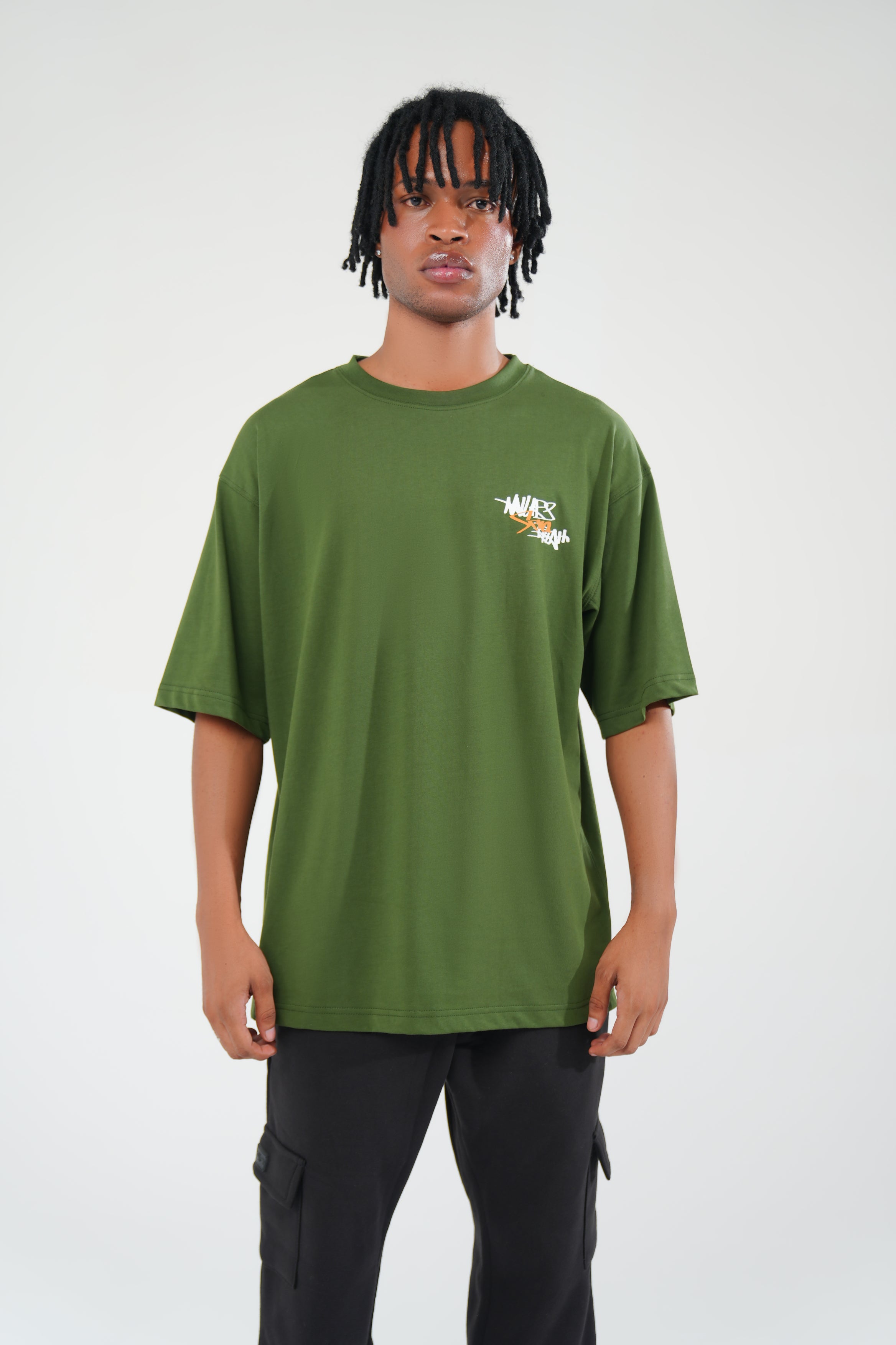 Green Oversized Graphic Tee