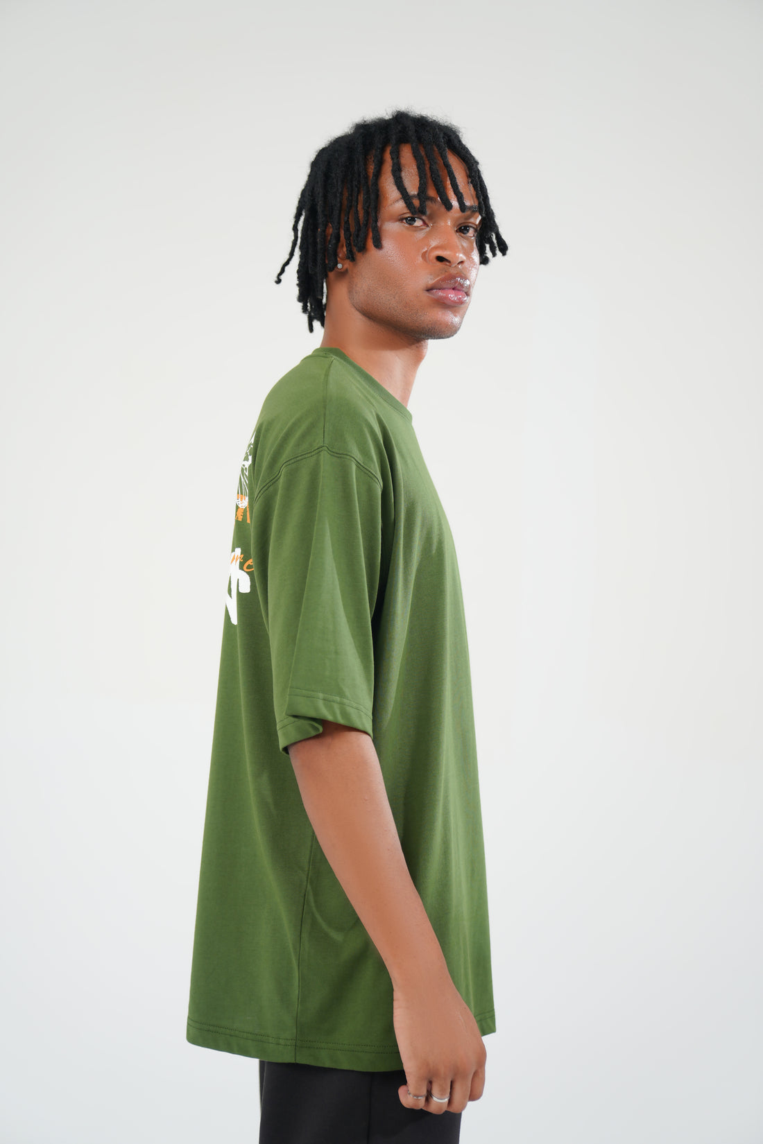 Green Oversized Graphic Tee