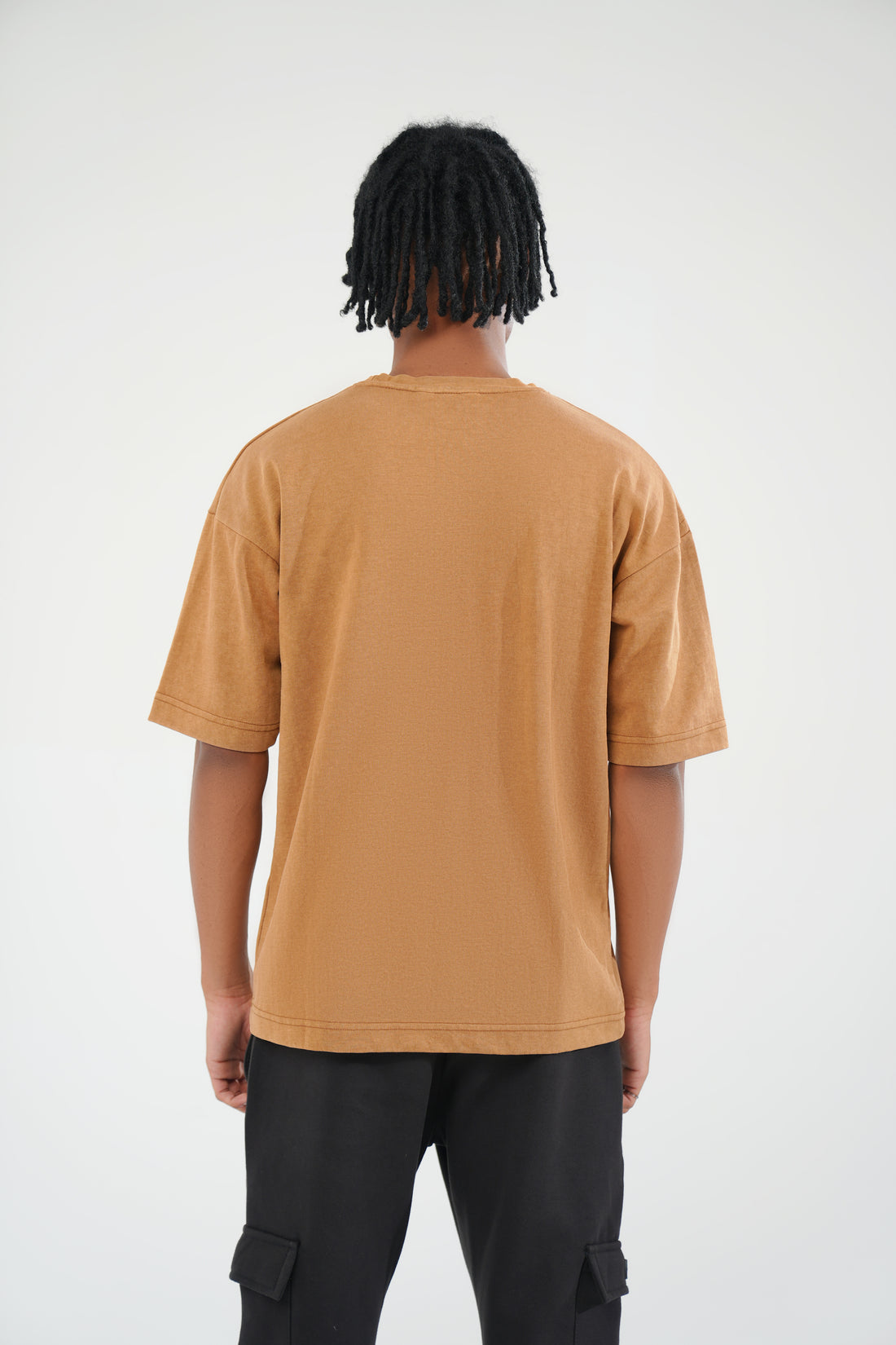 Brown Oversized Basic Tee