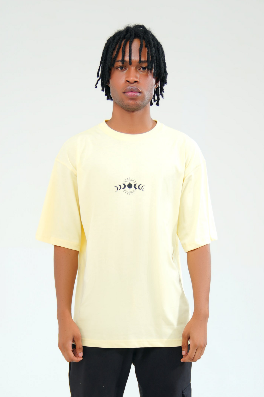 Beige Oversized Graphic Tee