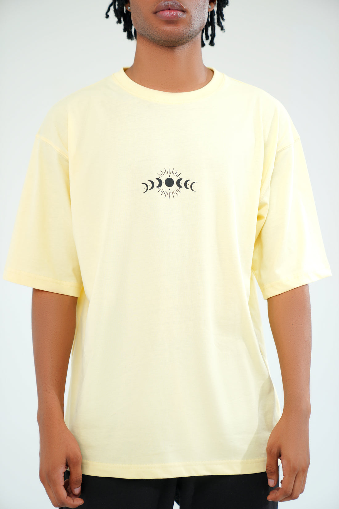 Beige Oversized Graphic Tee