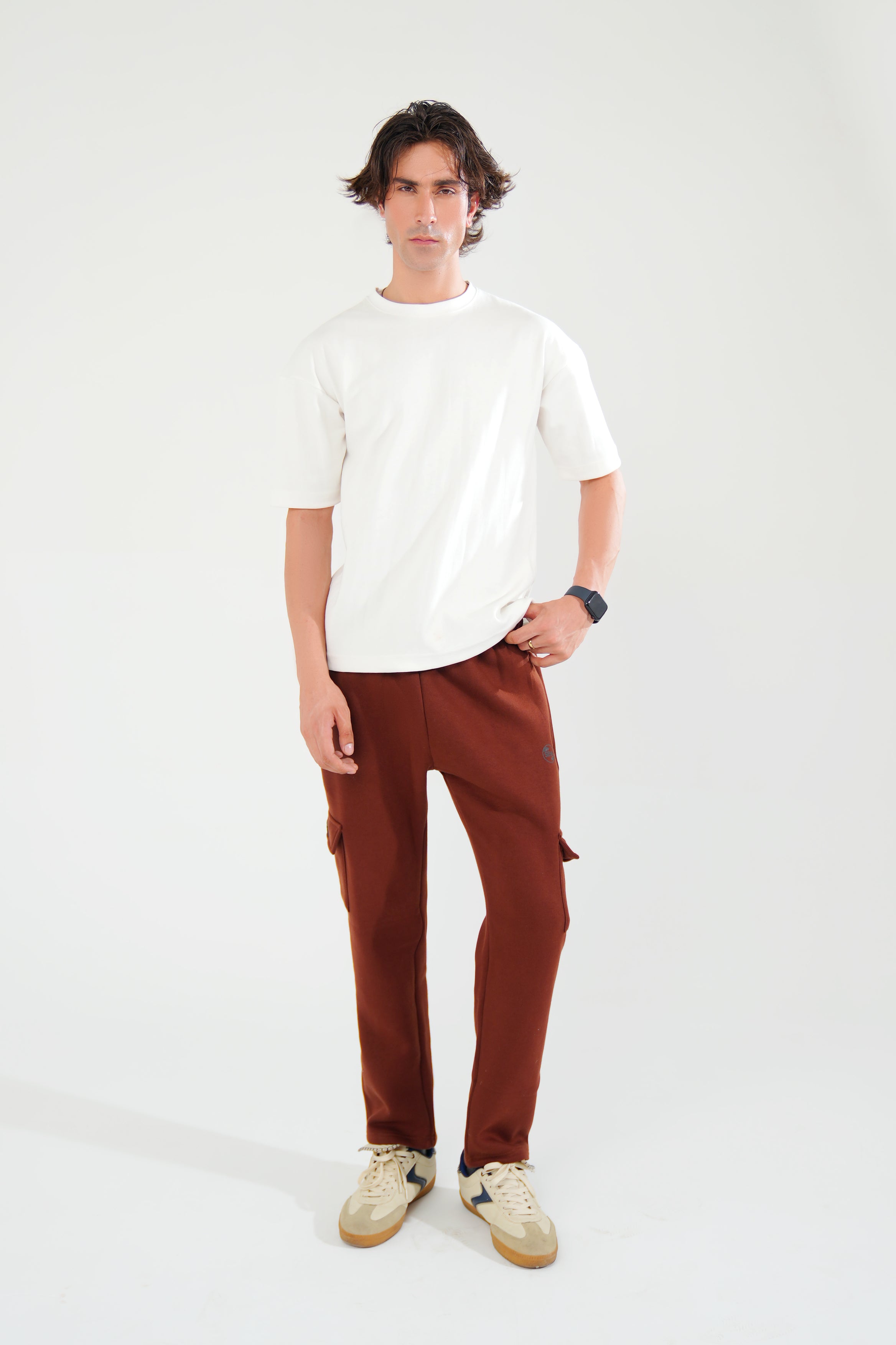 White Oversized Basic Tee